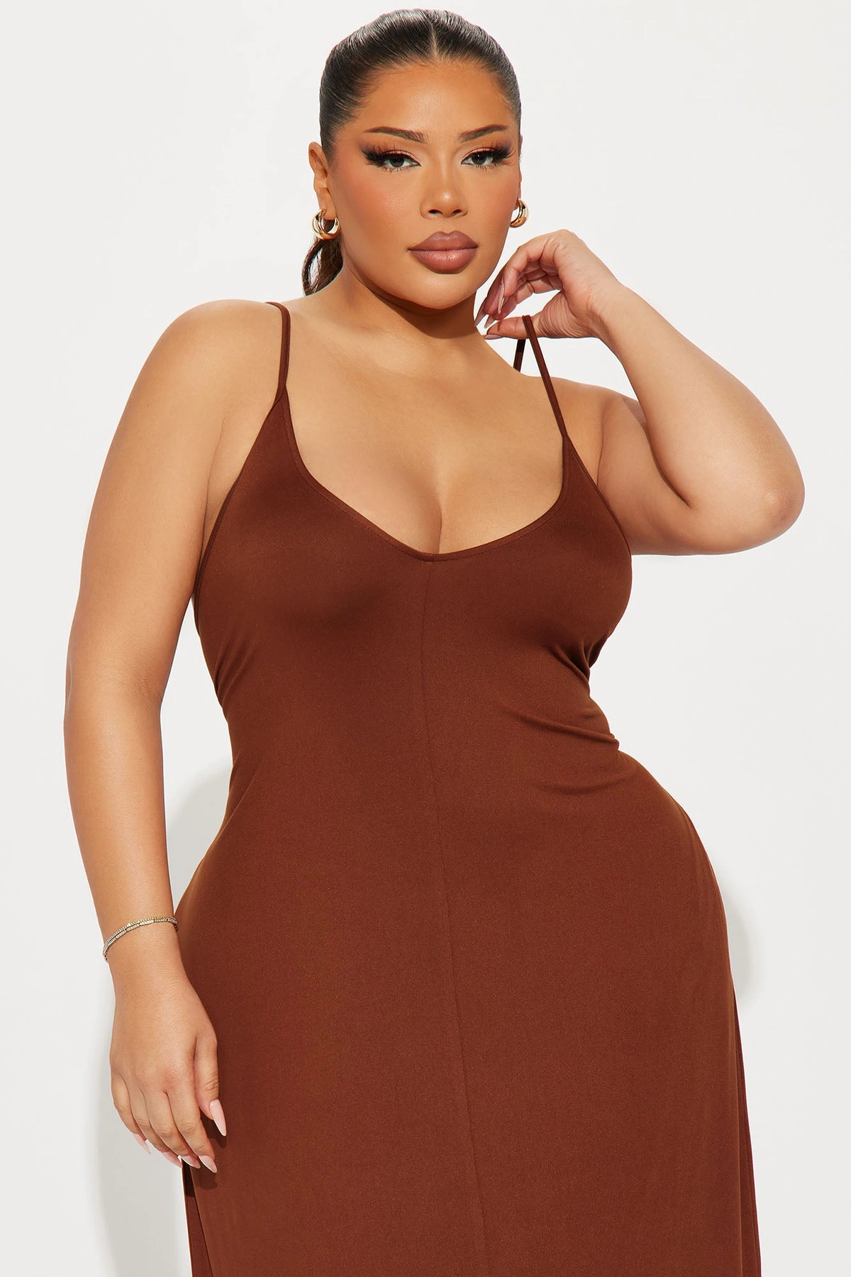 Simple Saturday Maxi Dress - Brown — Castanho