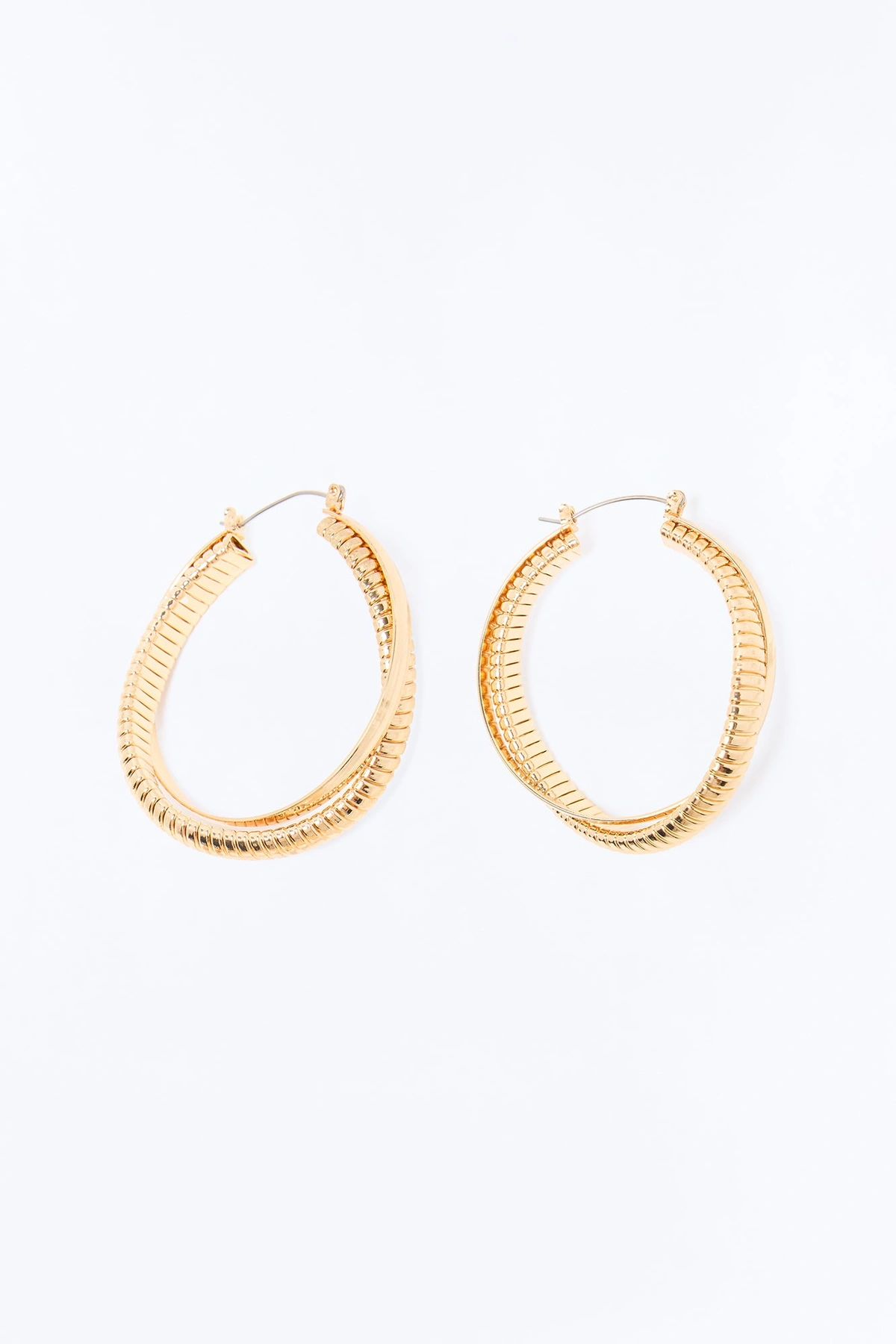 What You Wanted Hoop Earrings - Gold — Dourado