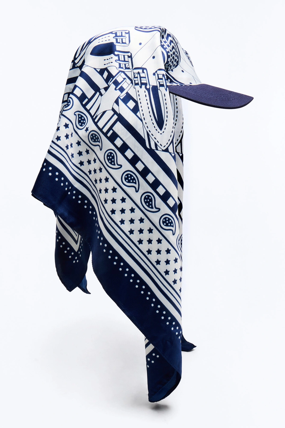 Feeling Free Visor And Head Wrap - Blue/combo — Azul/combinação