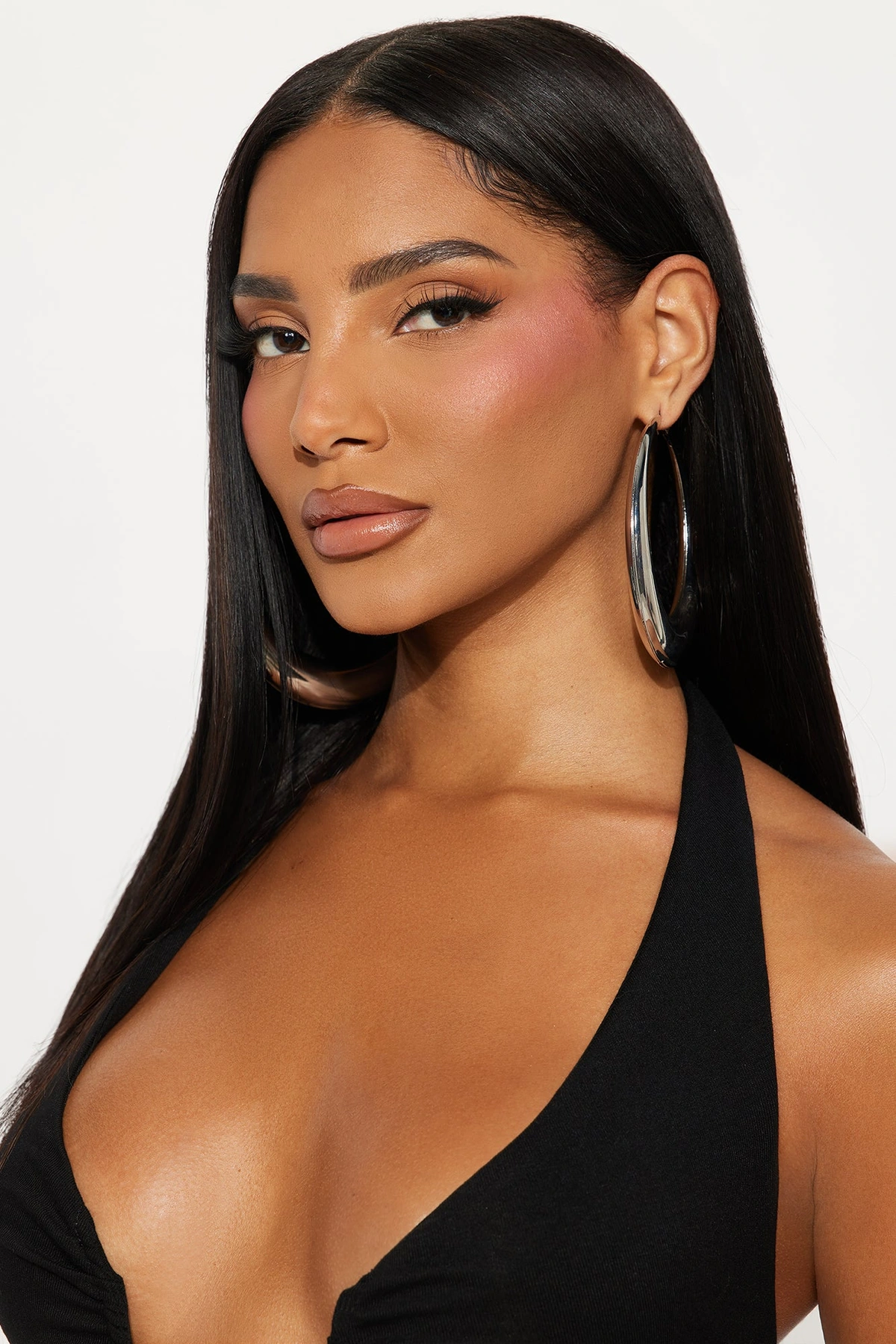 Catalina Oversized Hoop Earrings - Silver — Prateado