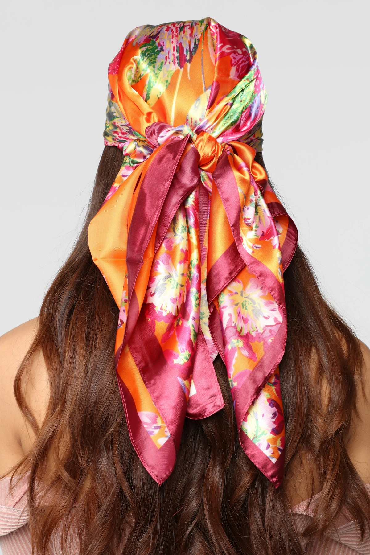 Bed Of Flowers Head Scarf - Multi — Multicolor