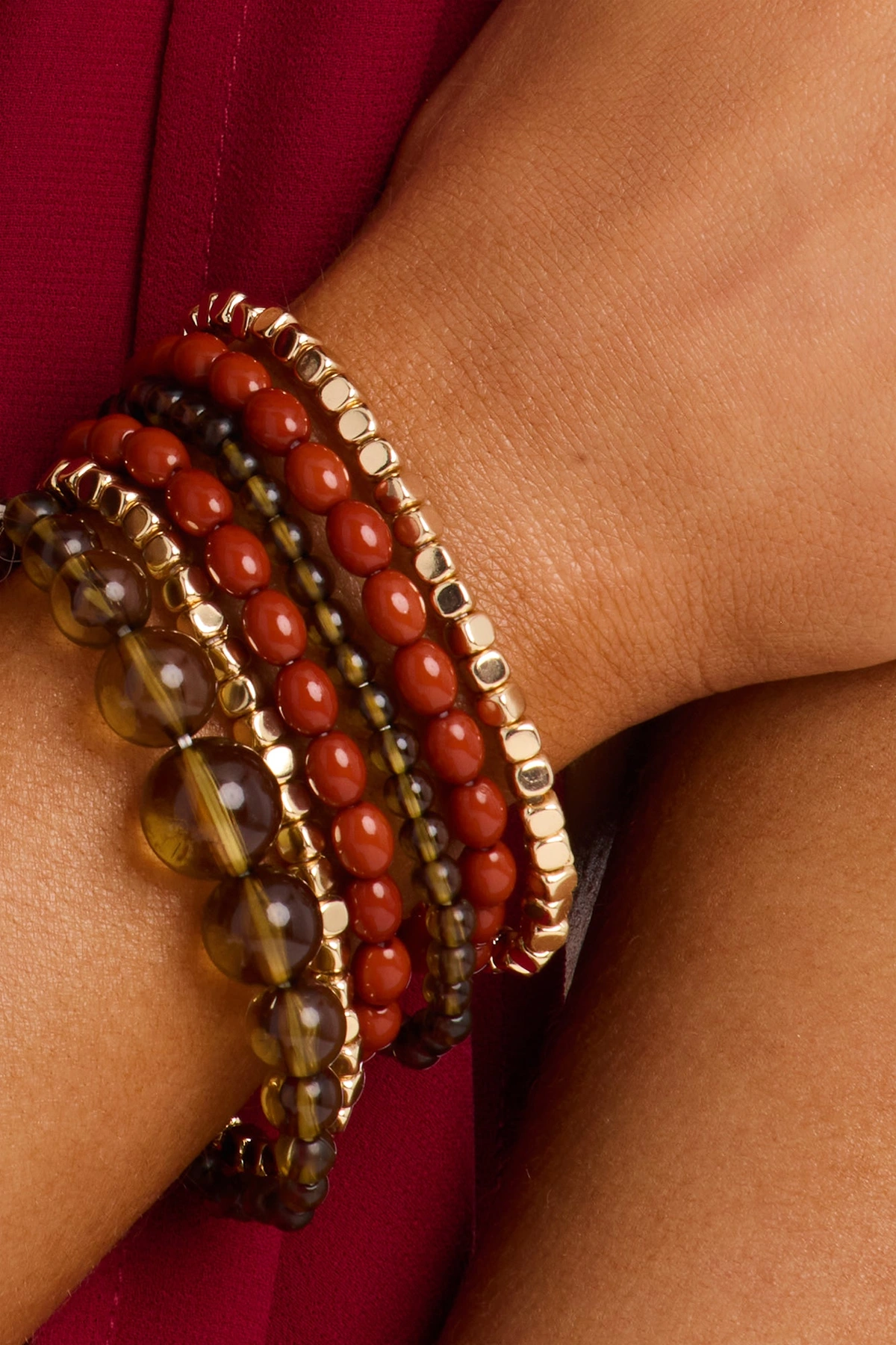 Heartwood 6 Piece Bracelet Set - Gold/combo — Dourado/combinação