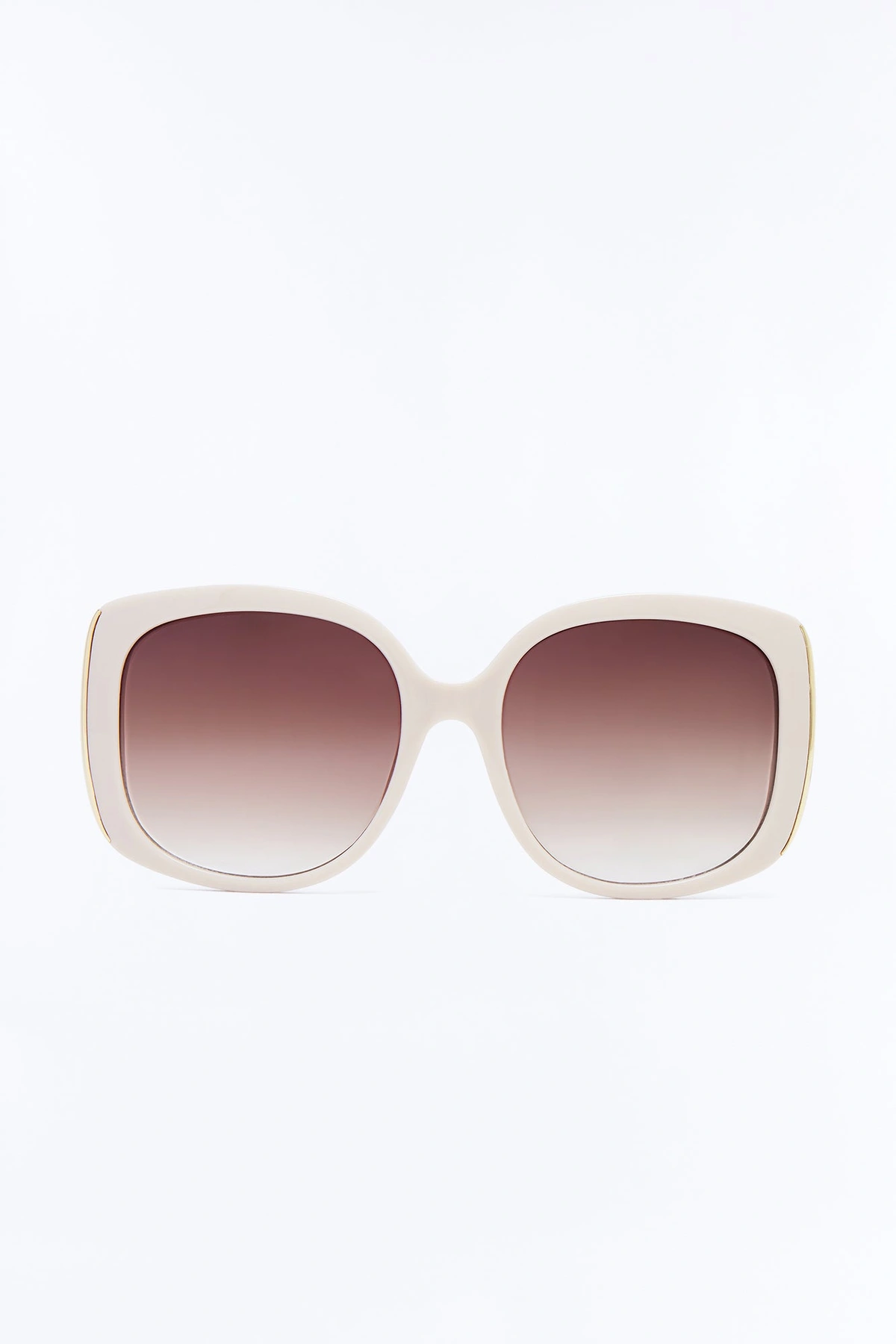 Angel Eyes Square Sunglasses - Taupe — Bege acinzentado