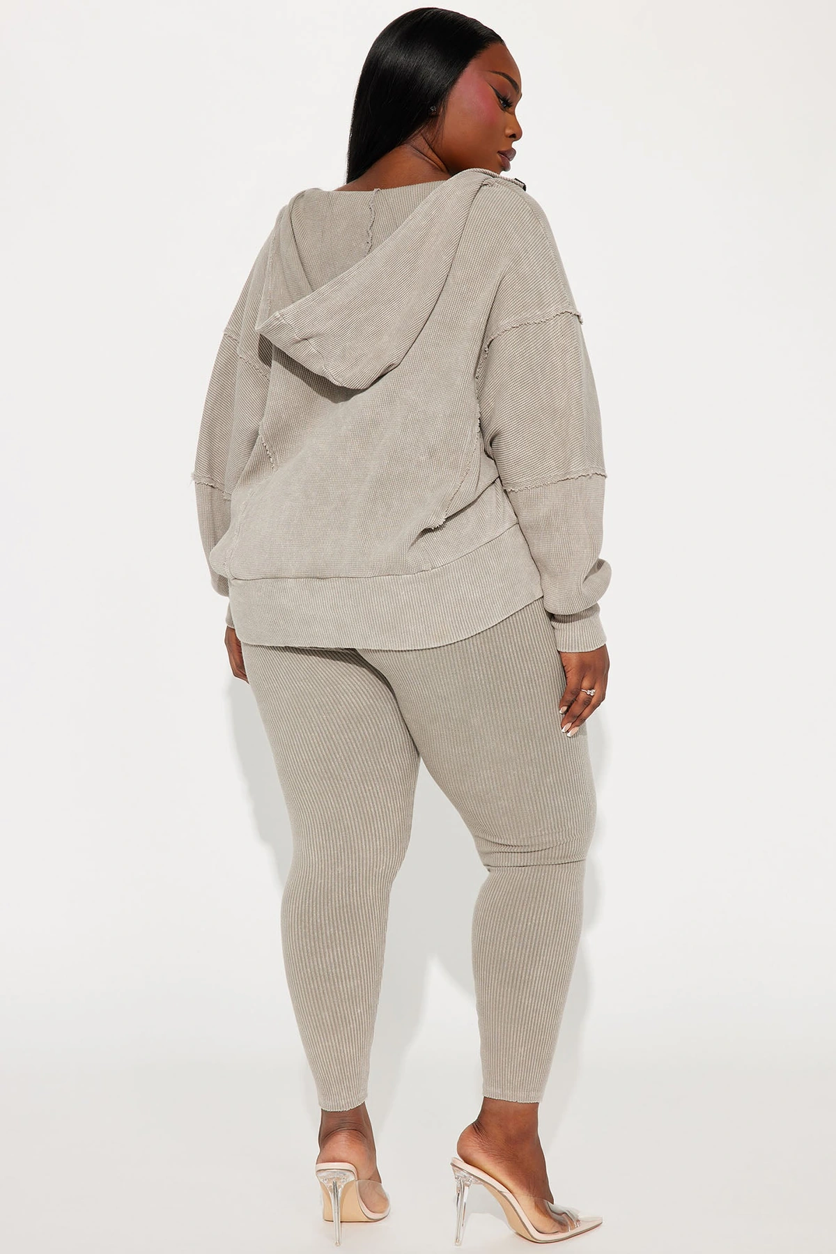 Gigi Washed Legging Set - Grey — Cinzento