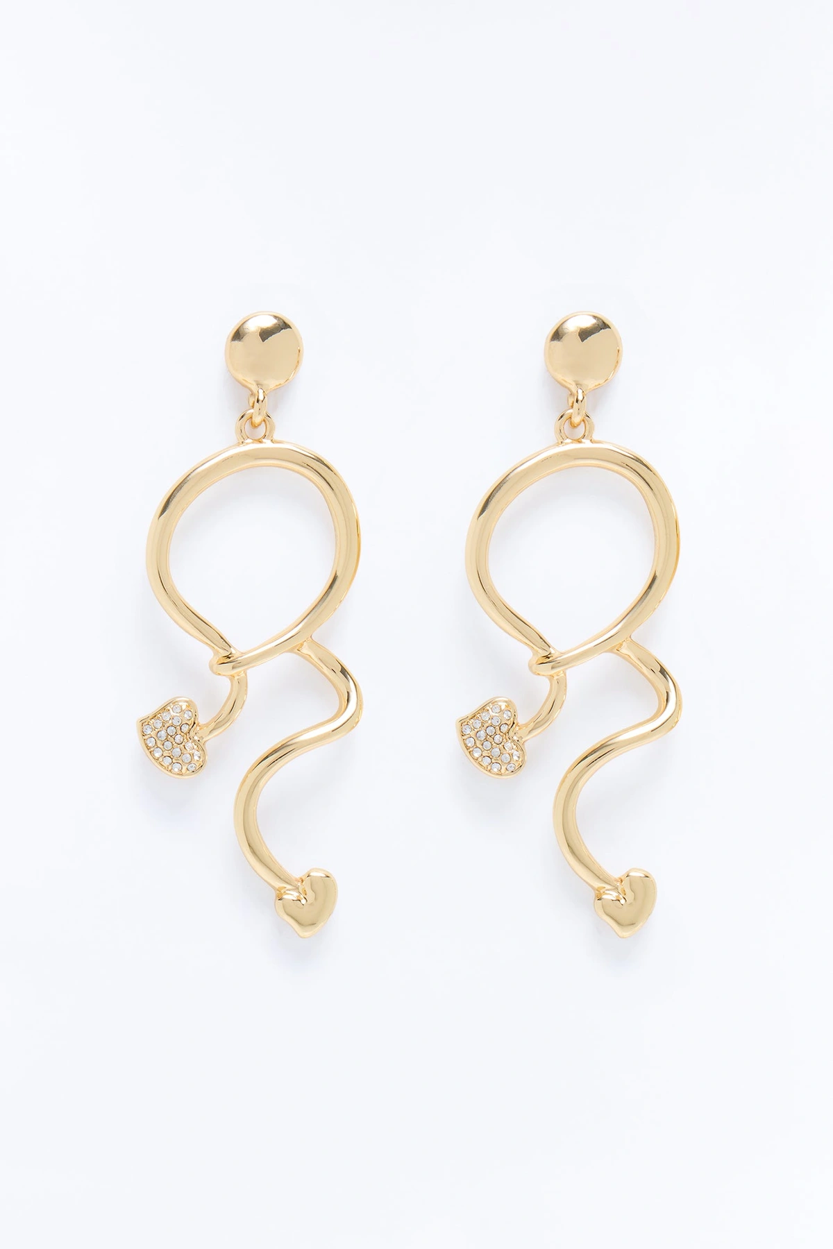 Much Love To Give Drop Earrings - Gold — Dourado