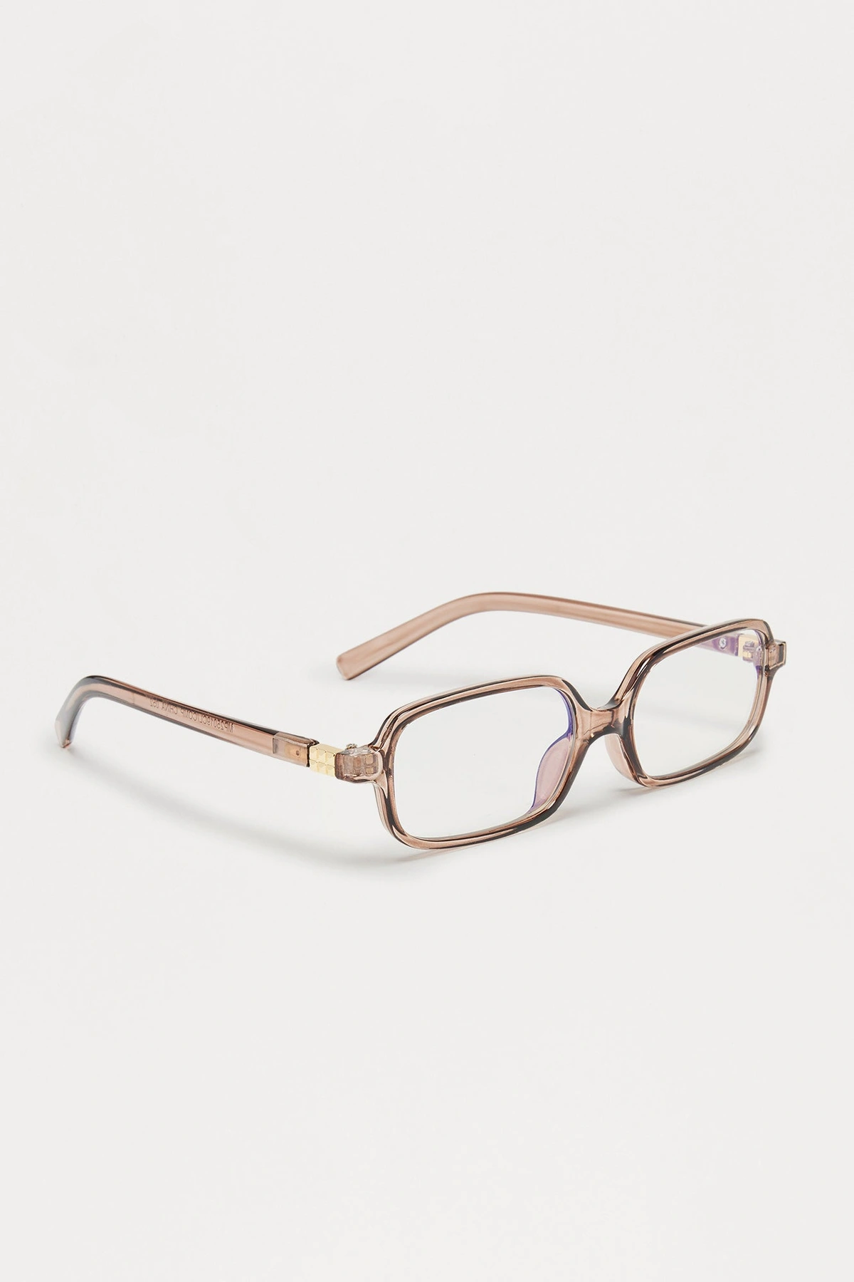 Mira Square Blue Light Glasses - Taupe — Bege acinzentado