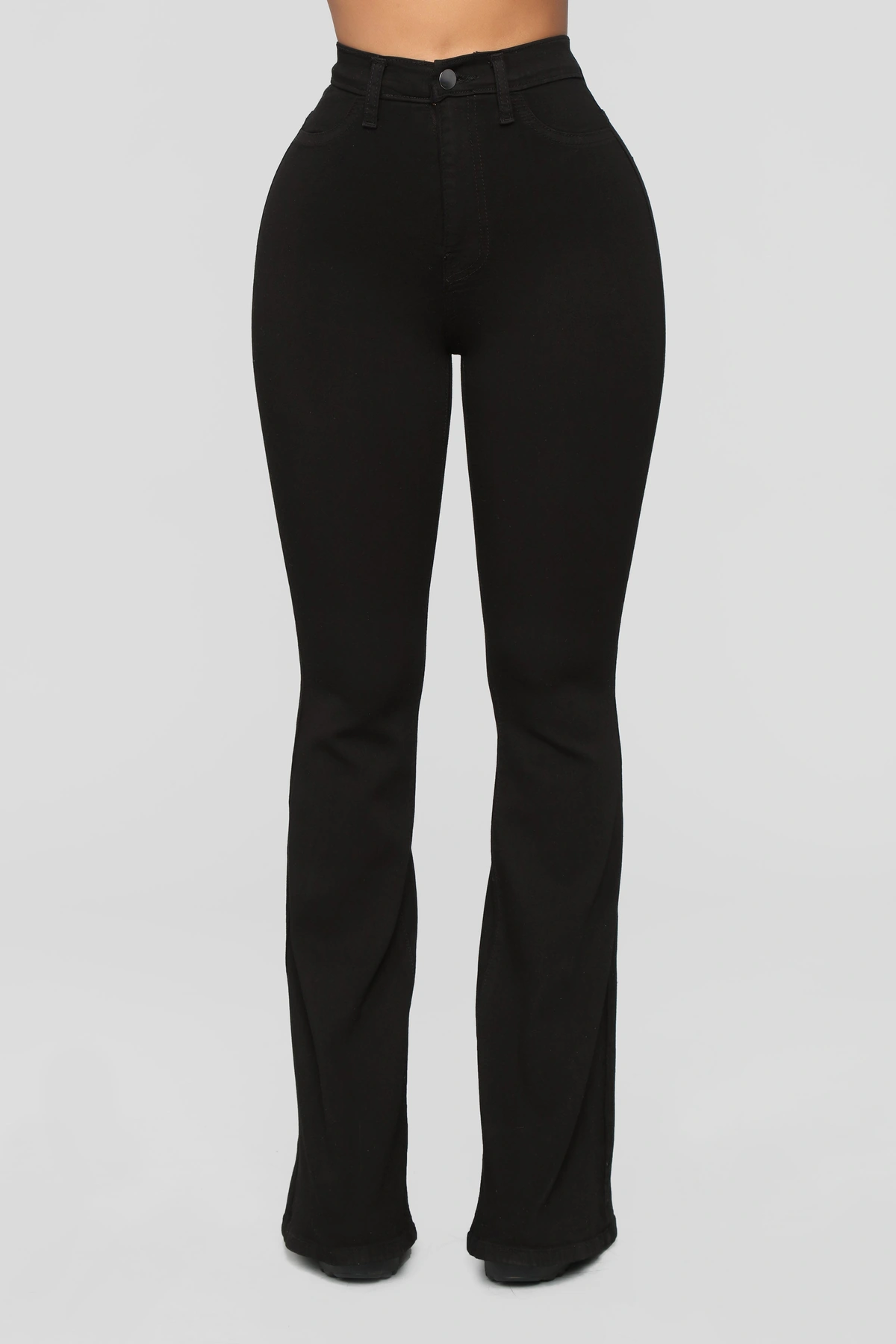 Deep In My Soul Flare Jeans - Black — Preto