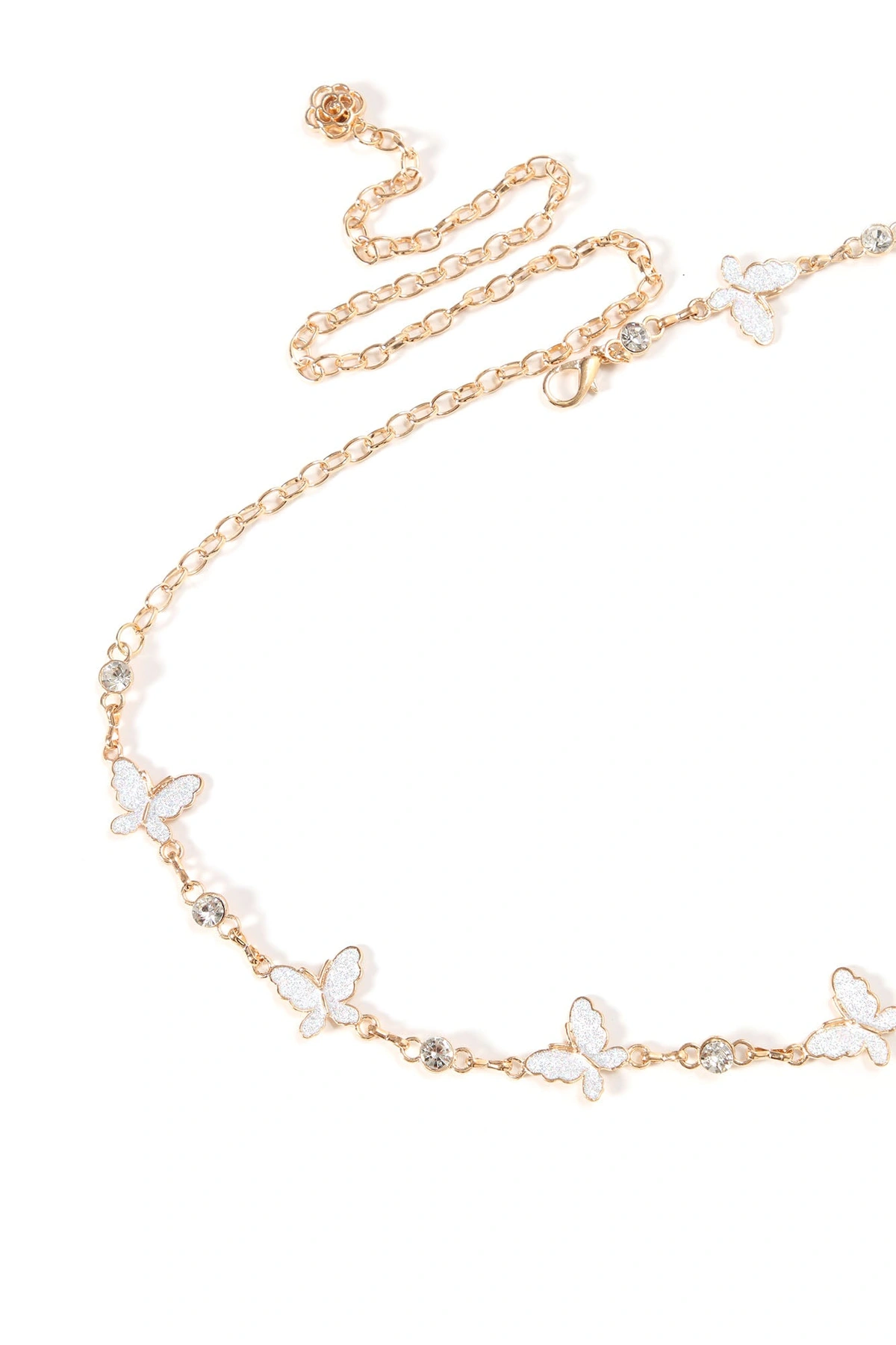 Chasing Butterflies Belly Chain - Gold — Dourado