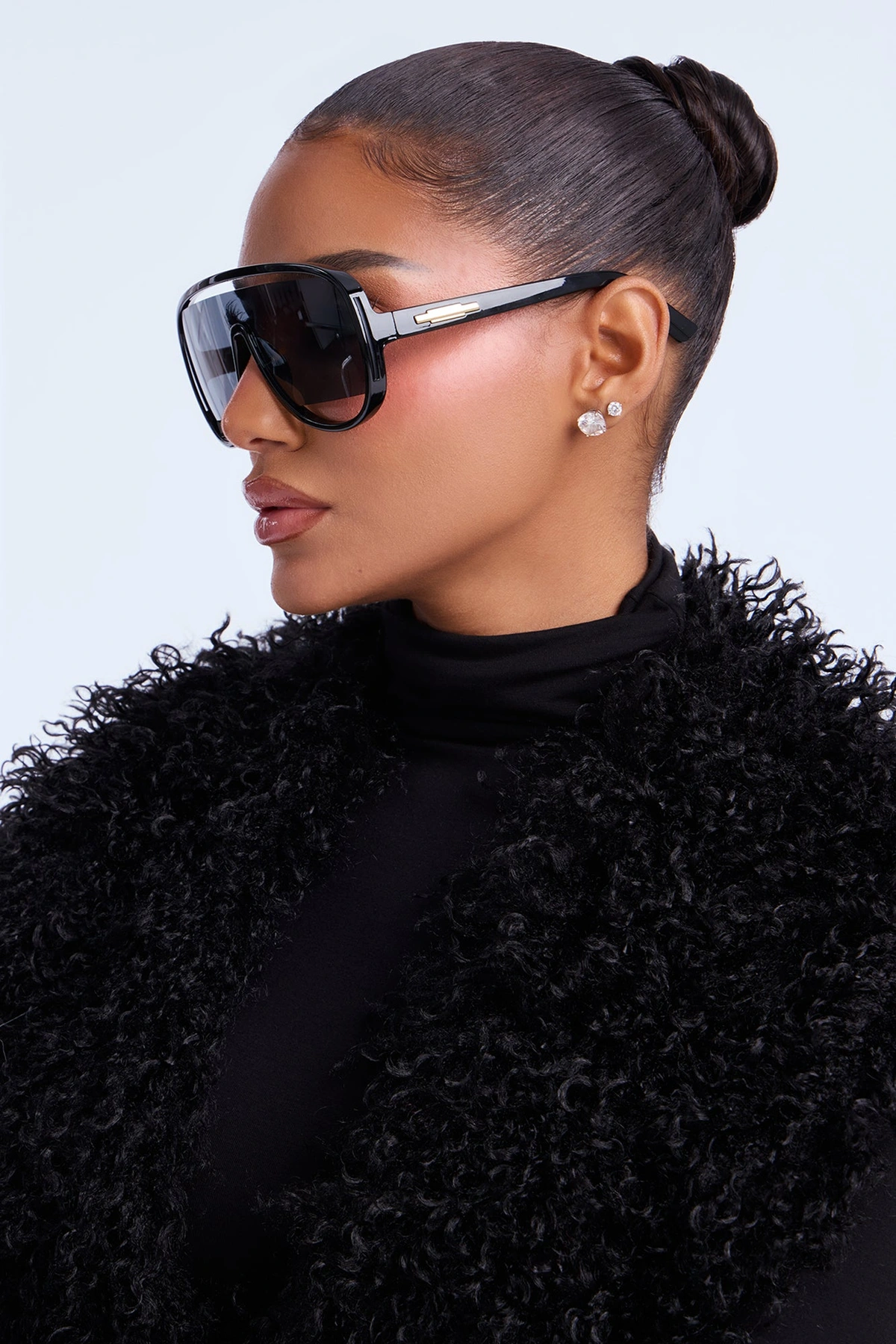 Keep Them Off Aviator Sunglasses - Black — Preto