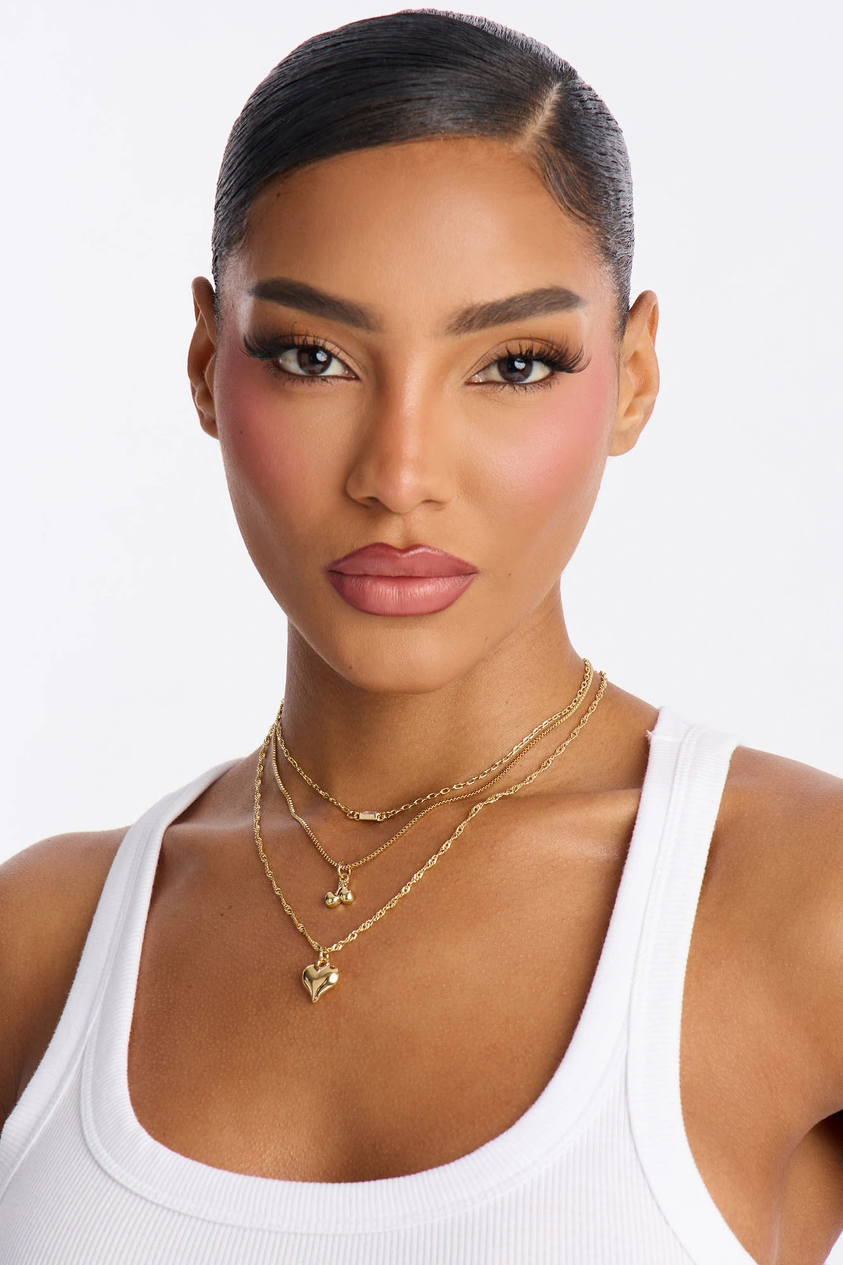 Cherry Pie Layered Necklace - Gold — Dourado