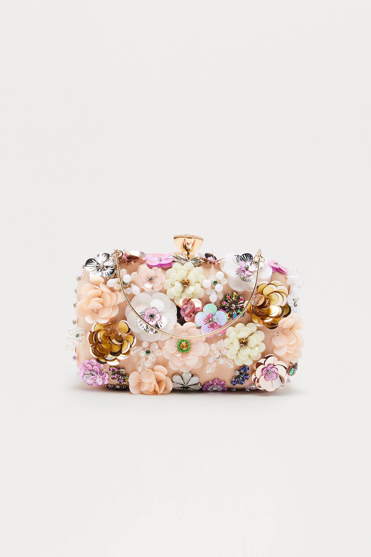 Made With Love Floral Clutch - Nude/combo — Nude/combinação