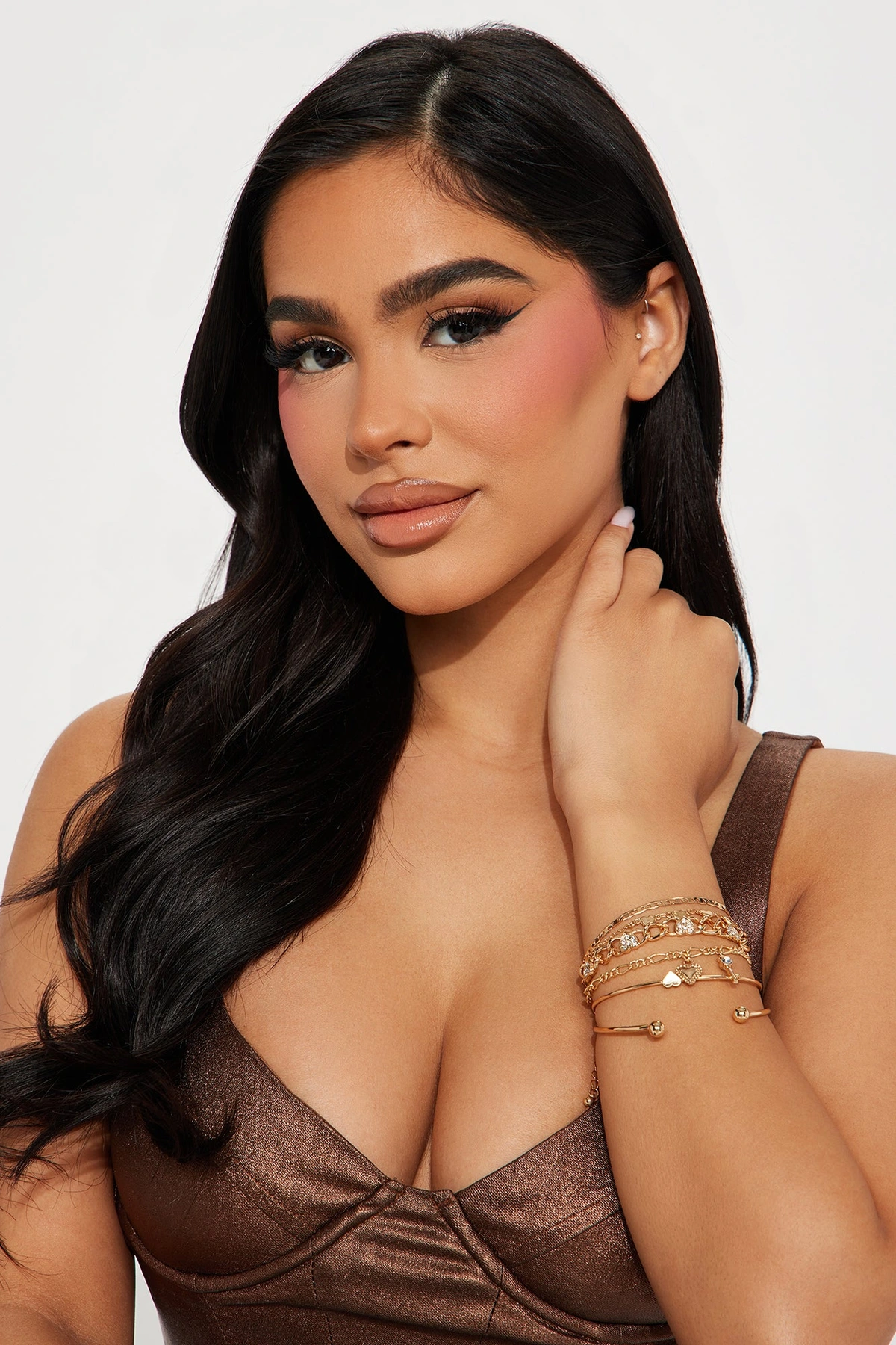 Shining With Positivity 6 Piece Bracelet Set - Gold — Dourado