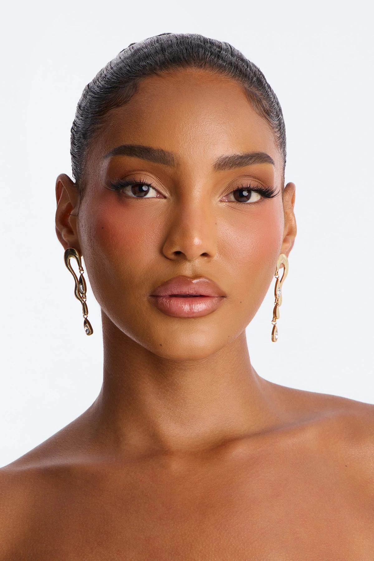 Glistening Water Earrings - Gold — Dourado