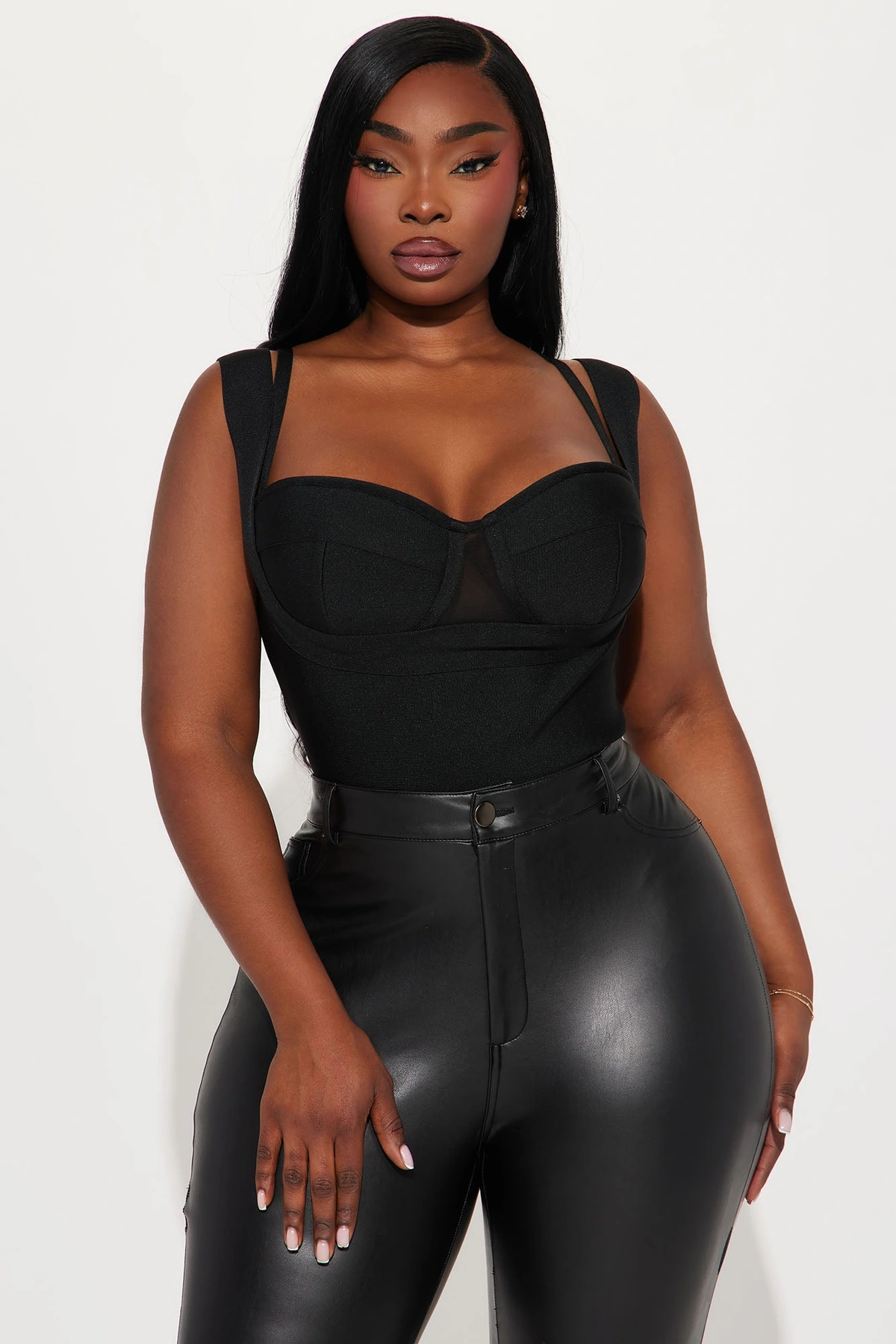 My Revenge Bandage Bodysuit - Black — Preto