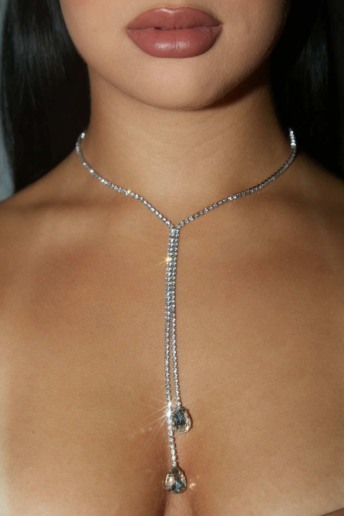 Meet Me In The Middle Necklace - Silver — Prateado
