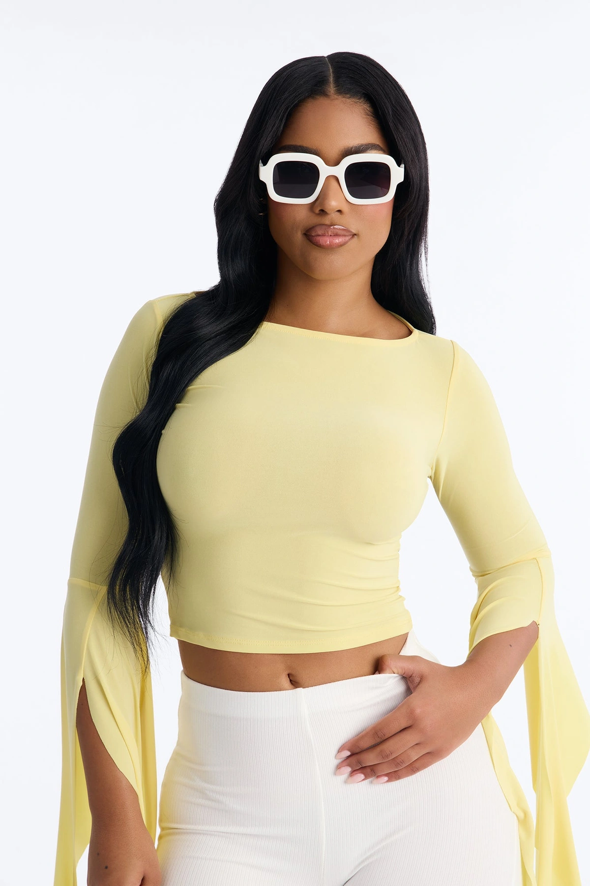 Got What I Want Sunglasses - White — Branco