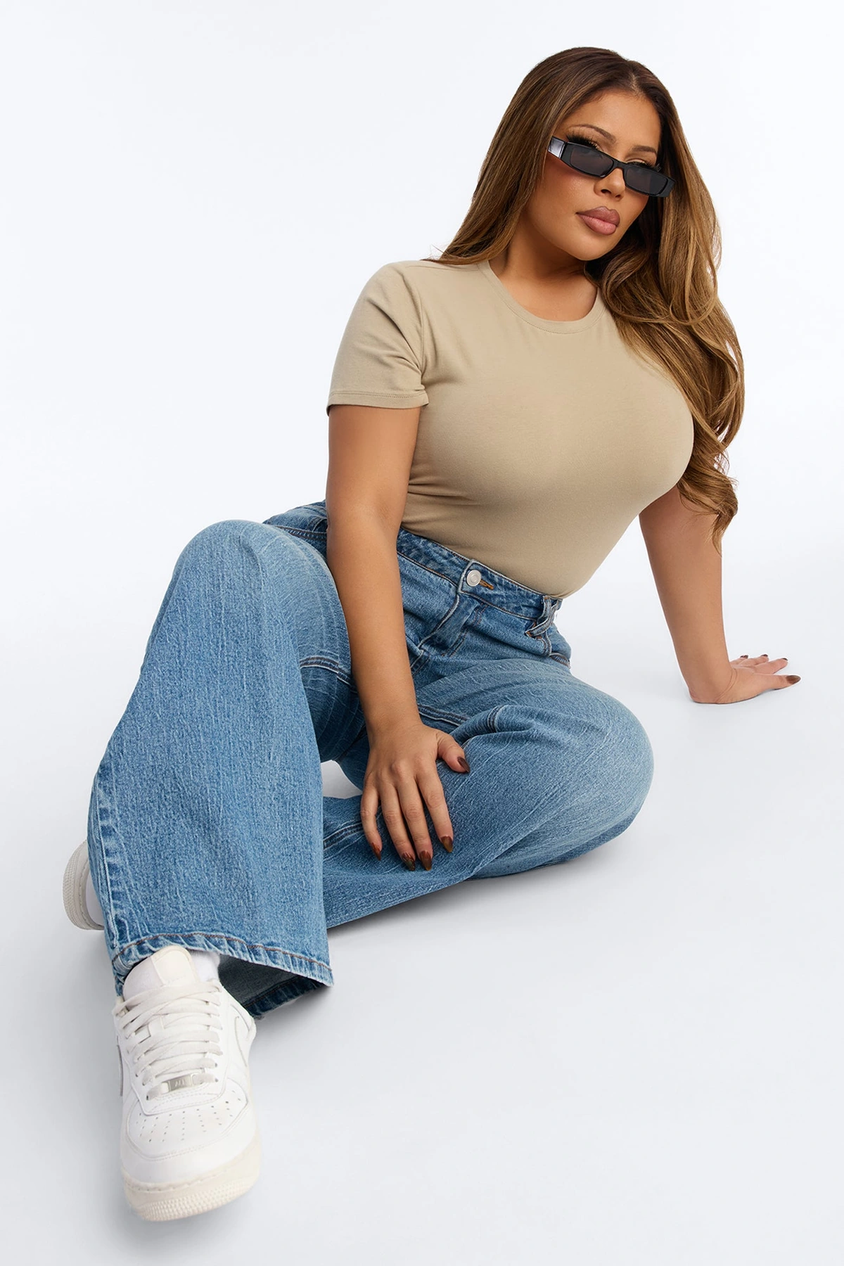My Everyday Crew Neck Tee - Olive 1 — Verde-azeitona 1