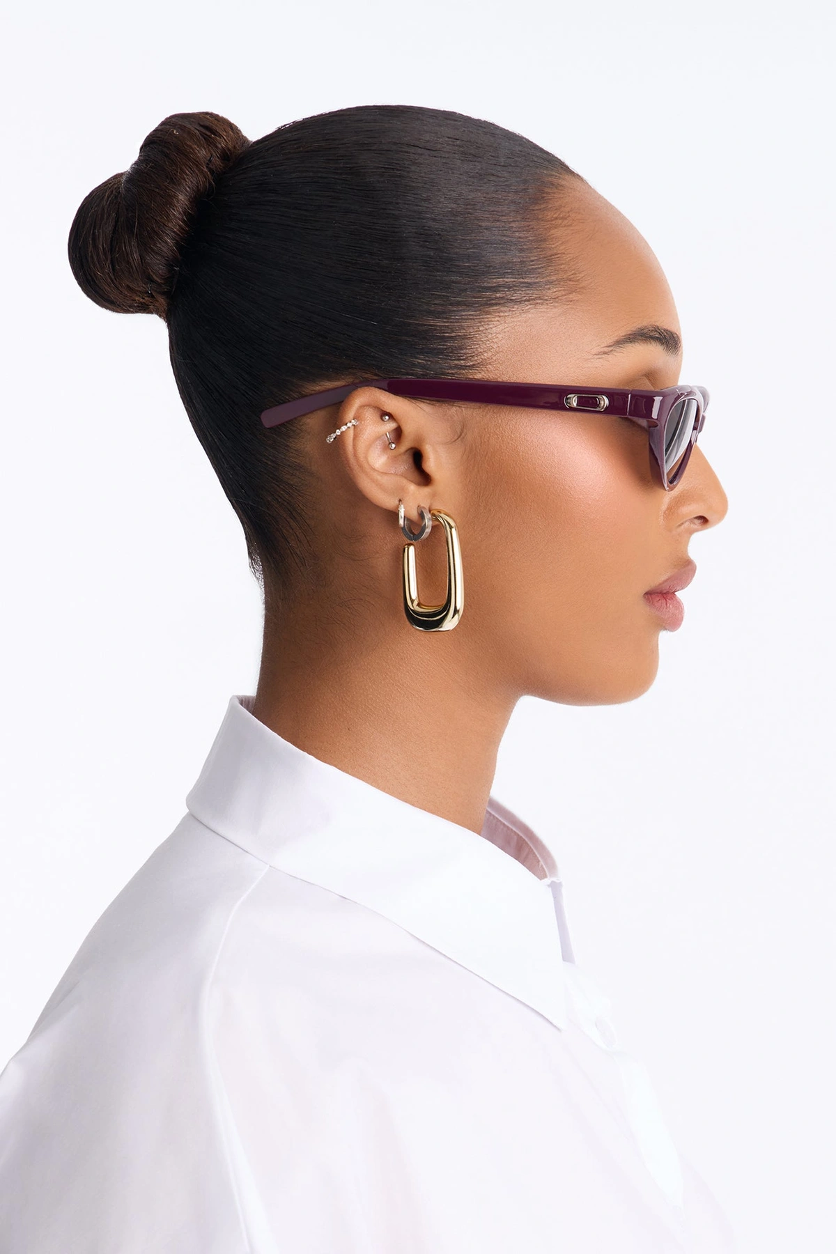 Small Talk Sunglasses - Burgundy — Bordô