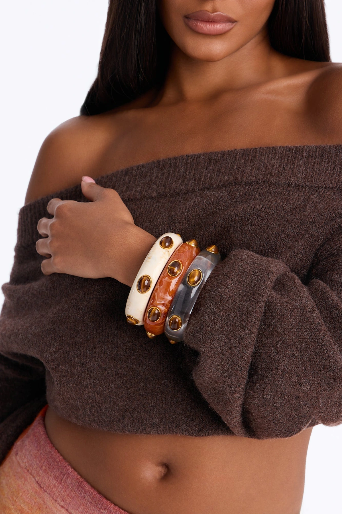 Eye On You 3 Piece Bracelet Set - Multi Color — Multicolor