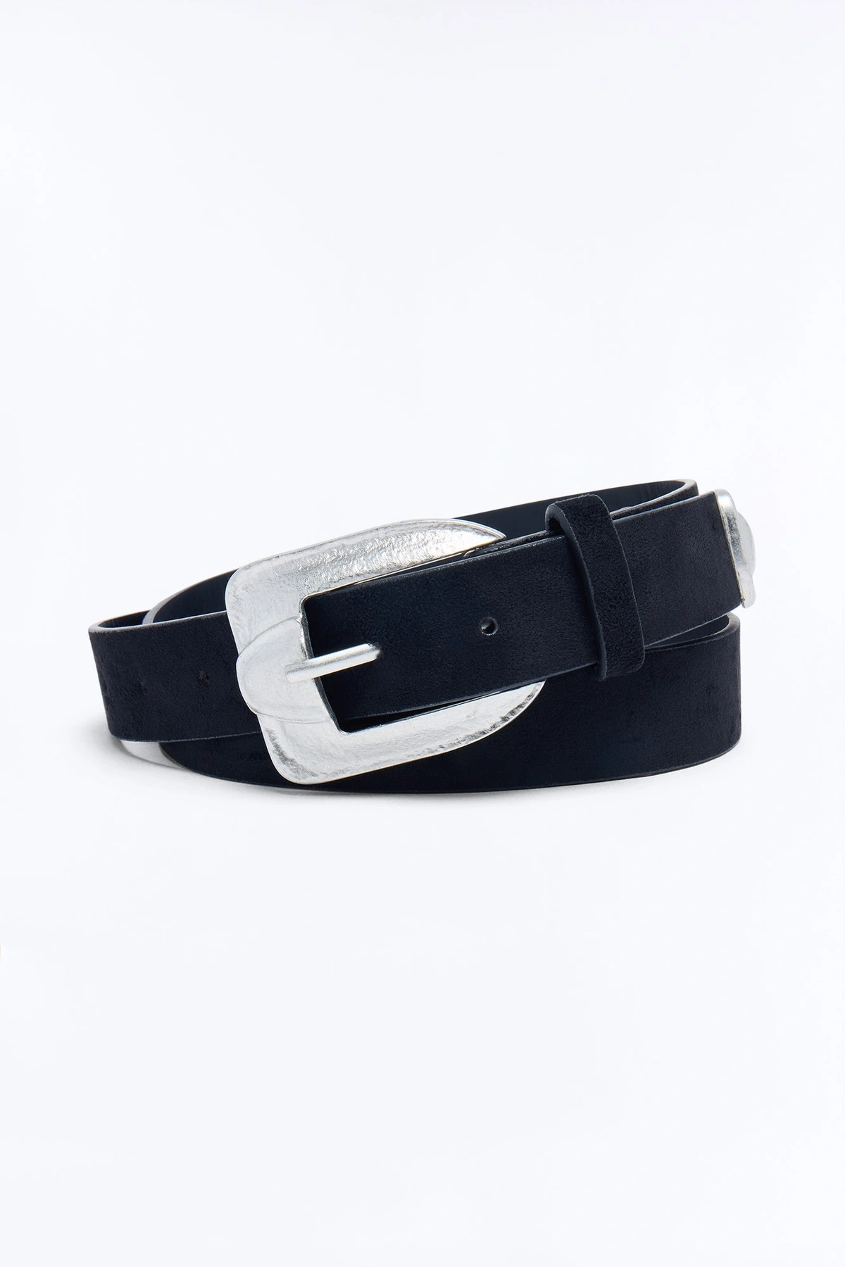 Easy Love Faux Suede Belt - Black/combo — Preto/combinação