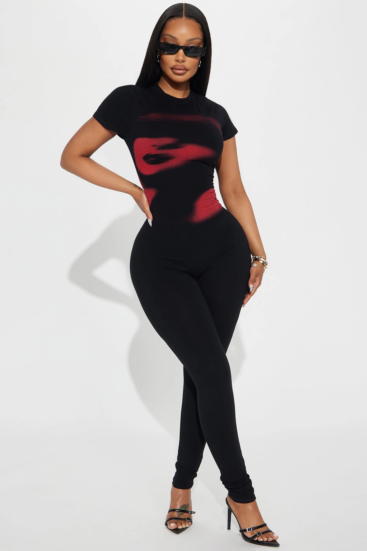 Forgive The Night Jumpsuit - Black/combo — Preto/combinação