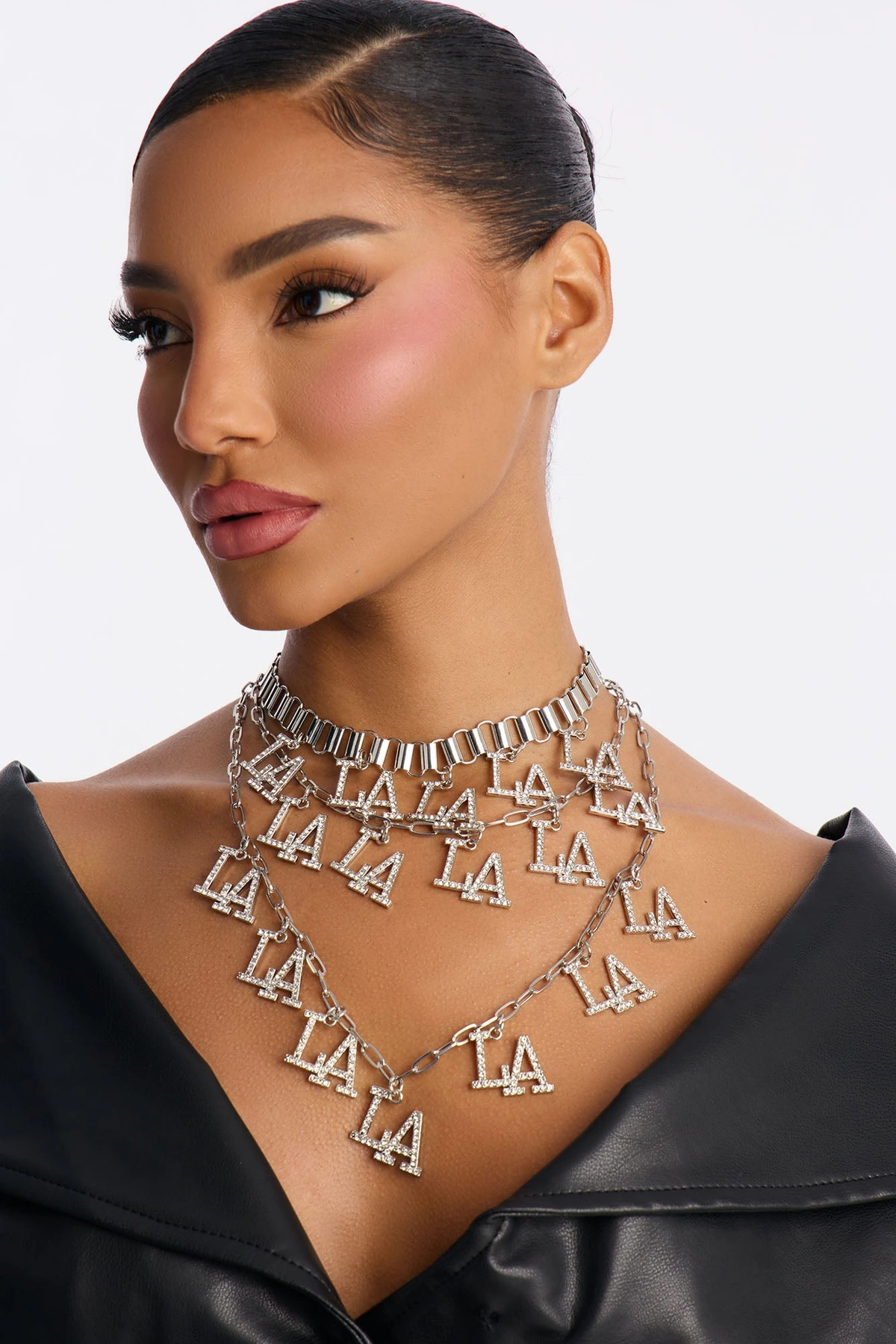 Golden Coast Layered Necklace - Silver — Prateado