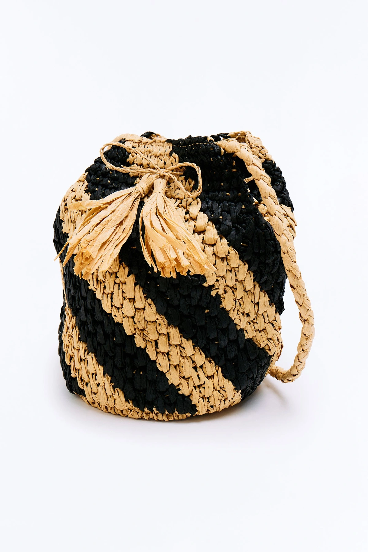Take Me To Maui Straw Crossbody Bag - Natural/Combo — Natural/combinação