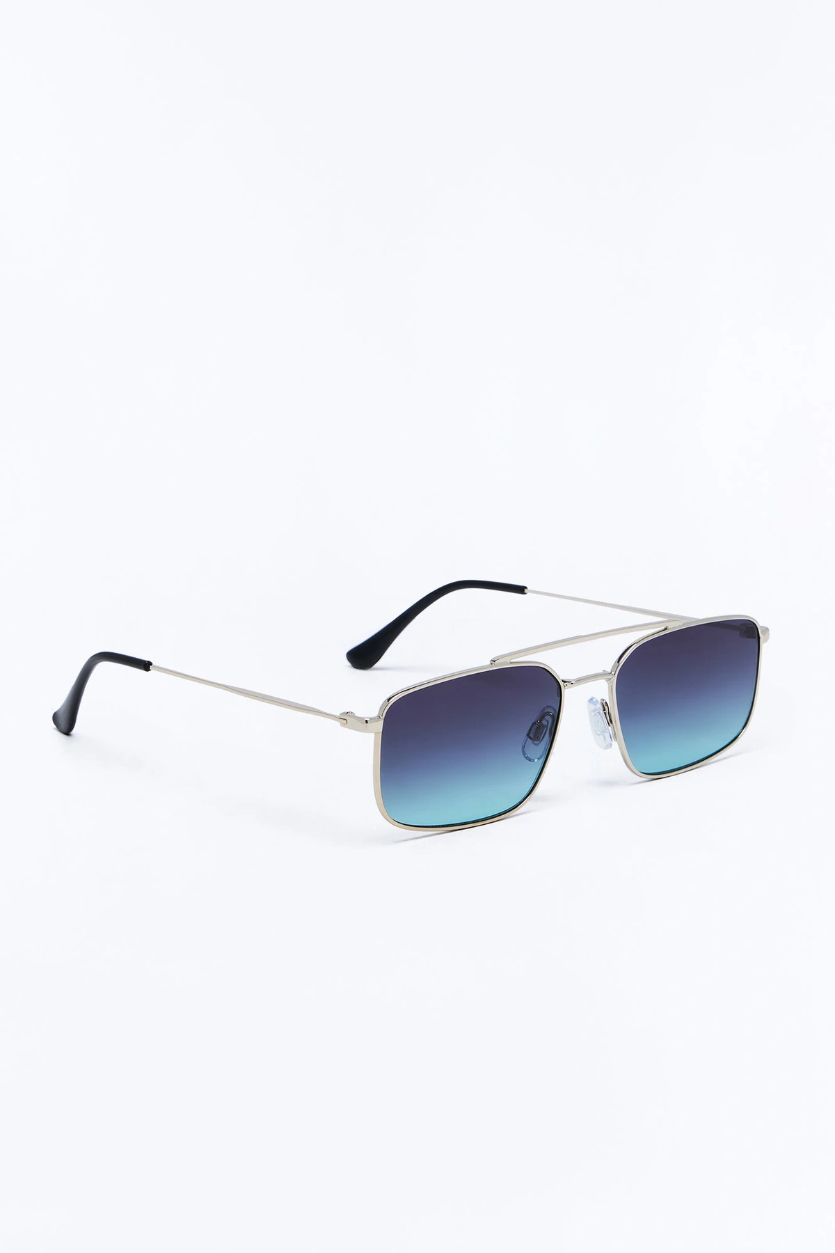 Daybreak Flyer Sunglasses - Silver/Blue — Prateado/Azul