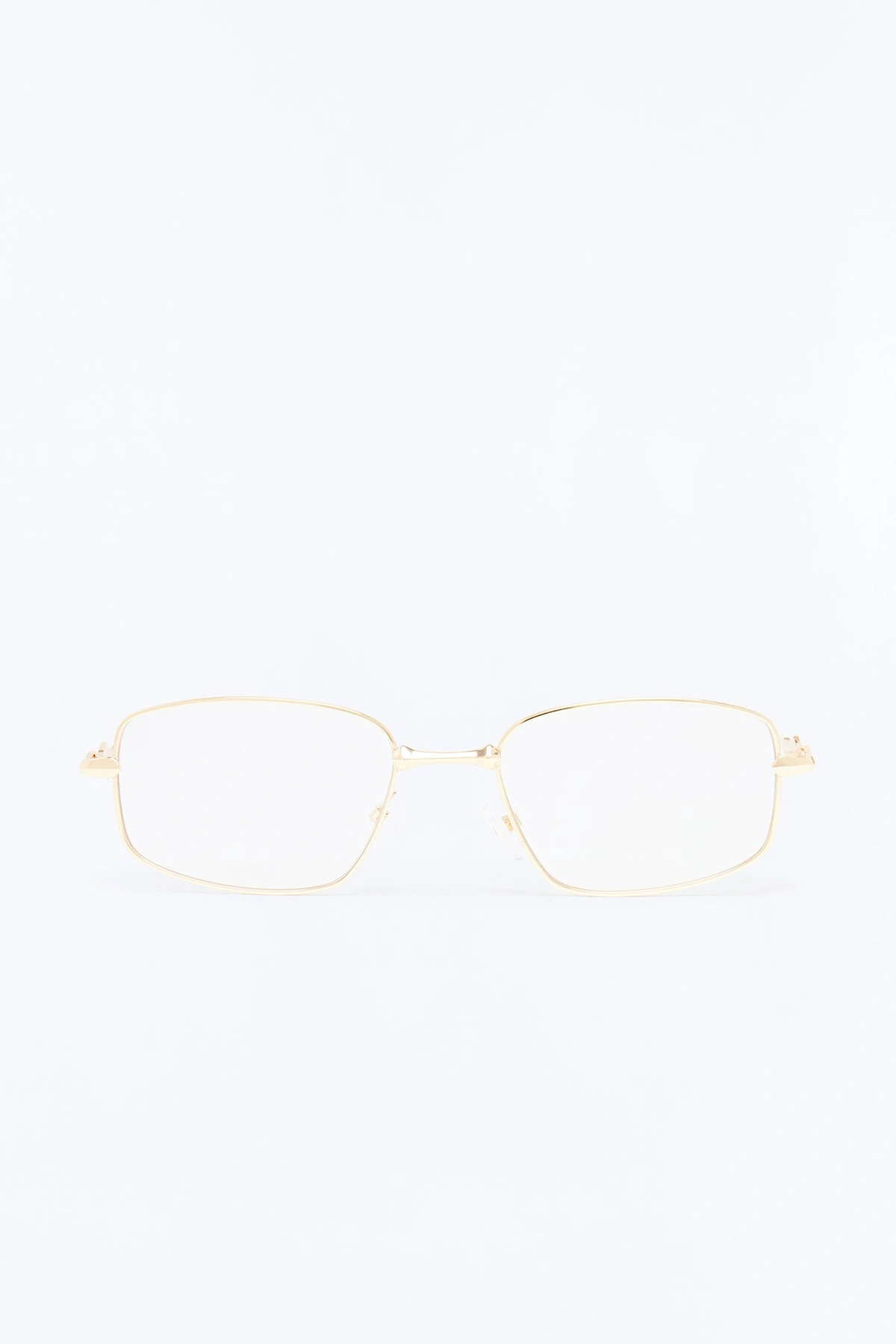 Feeling Invincible Glasses - Gold/Clear — Dourado/Clear