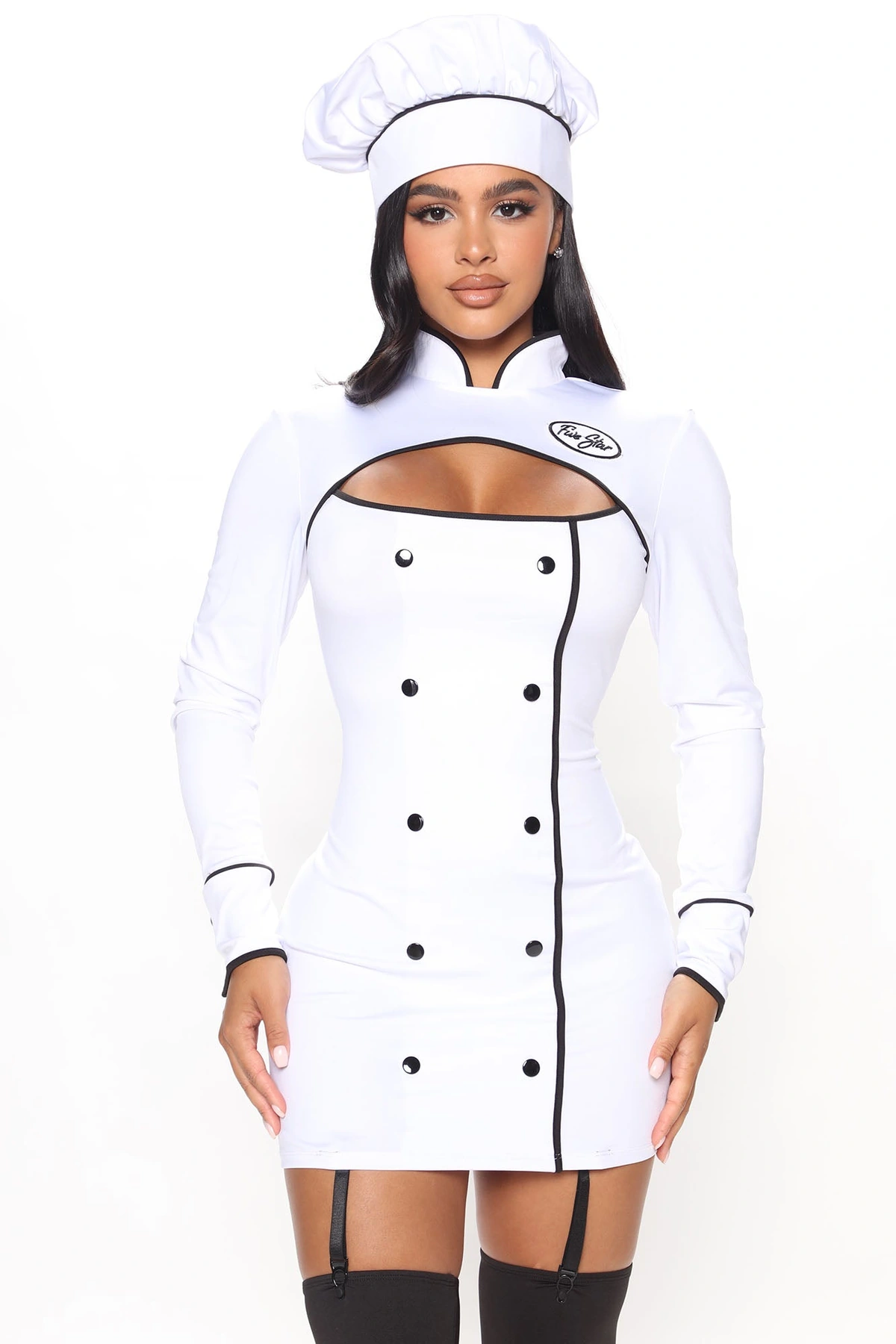Whippin Up Chef 3 Piece Costume Set - White/combo — Branco/combinação
