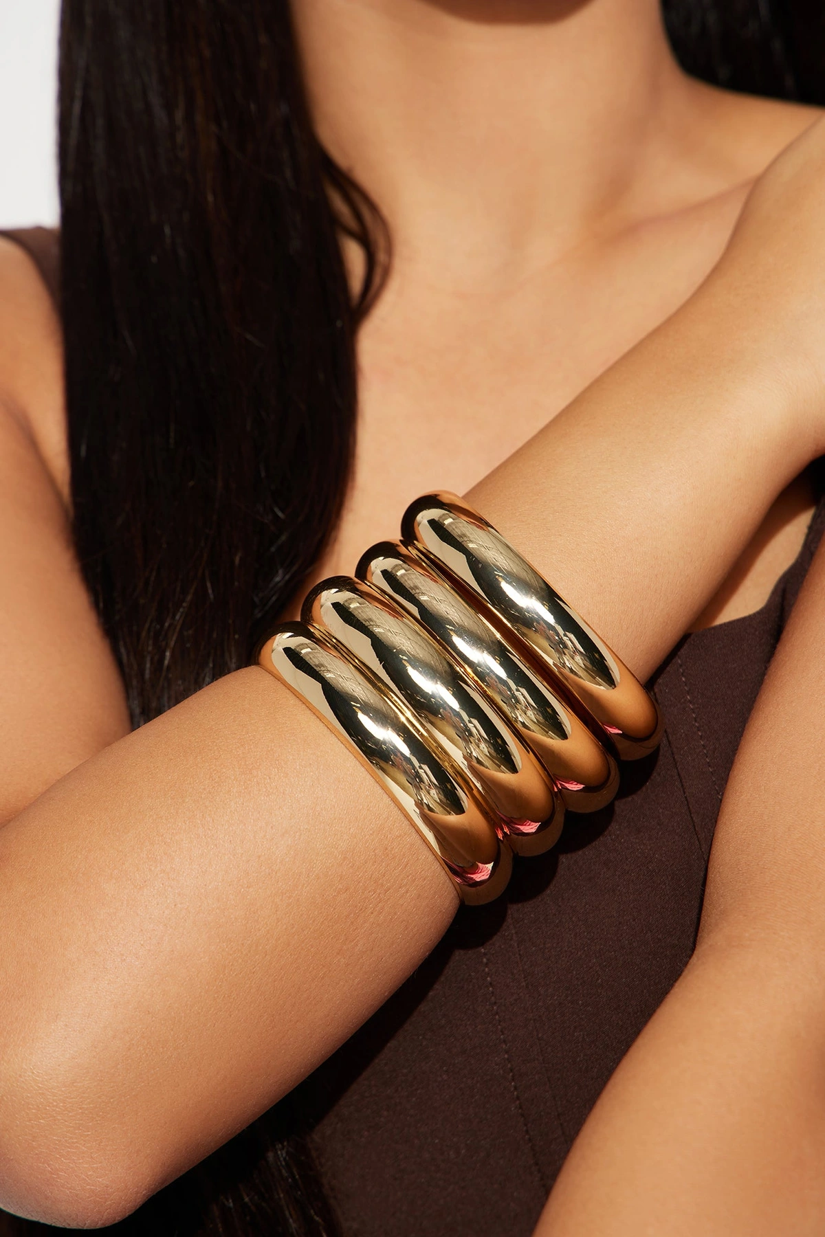 In Havana Bangle Set - Gold — Dourado