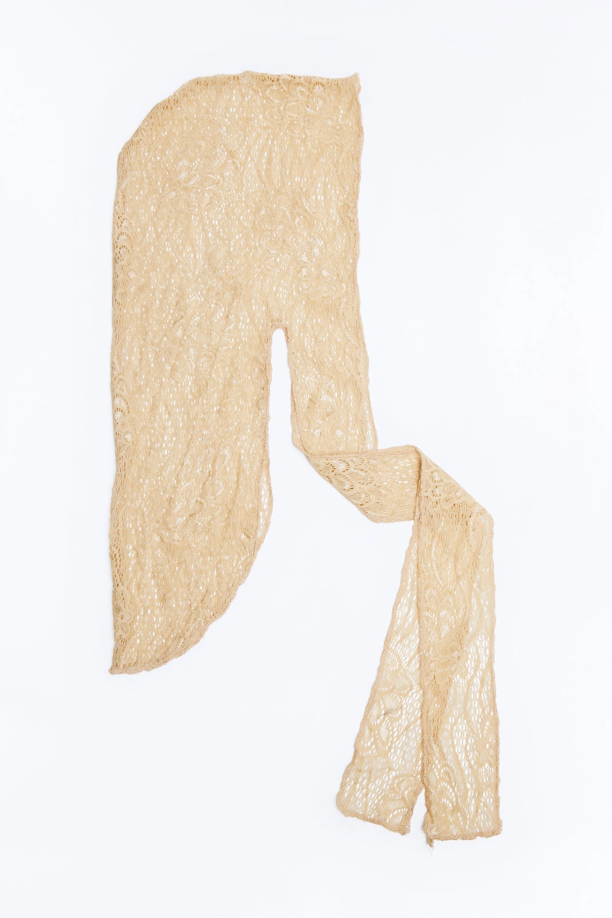 A Girl With Attitude Lace Head Wrap - Nude — Nude