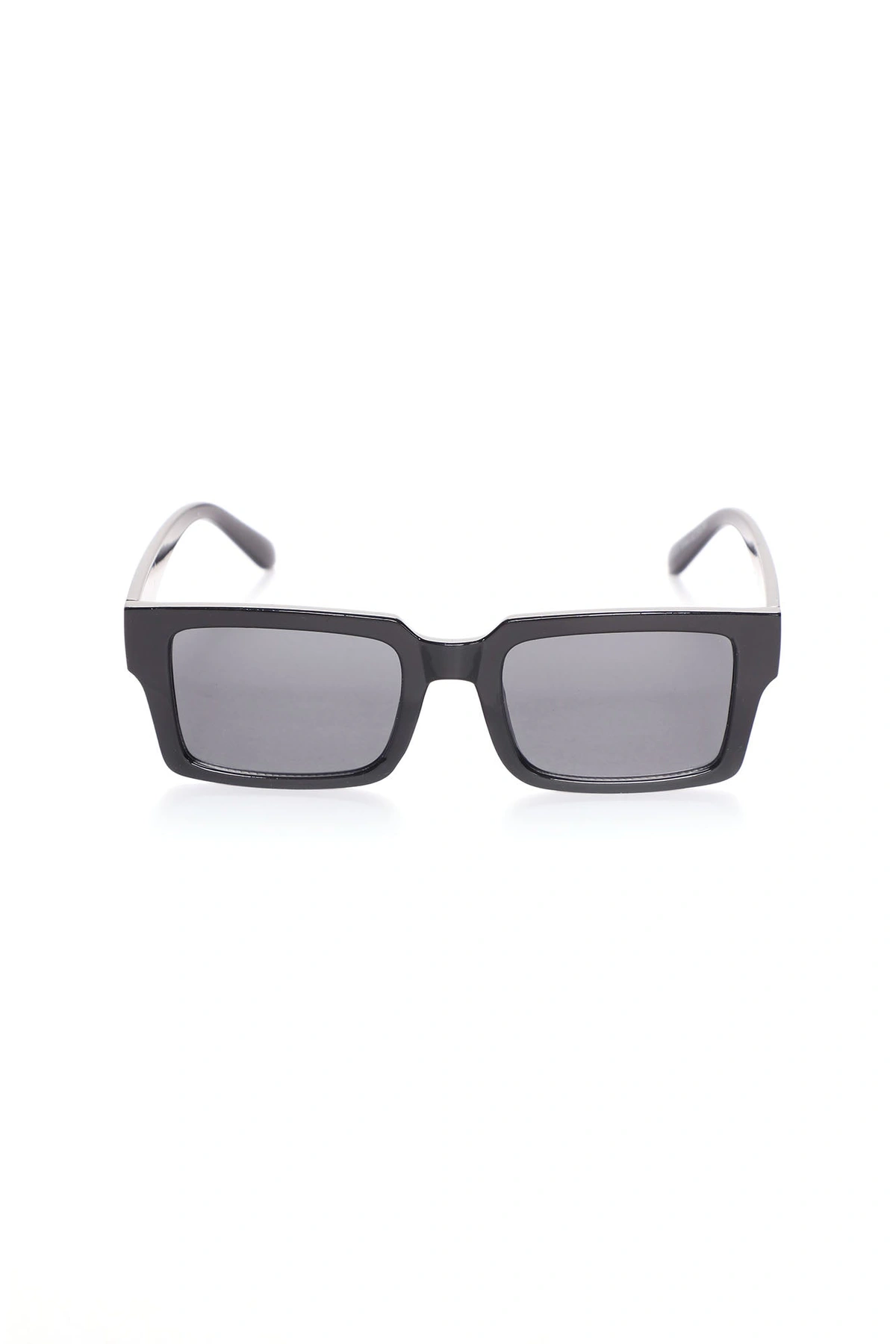 Same Day Different Girl Square Sunglasses - Black — Preto