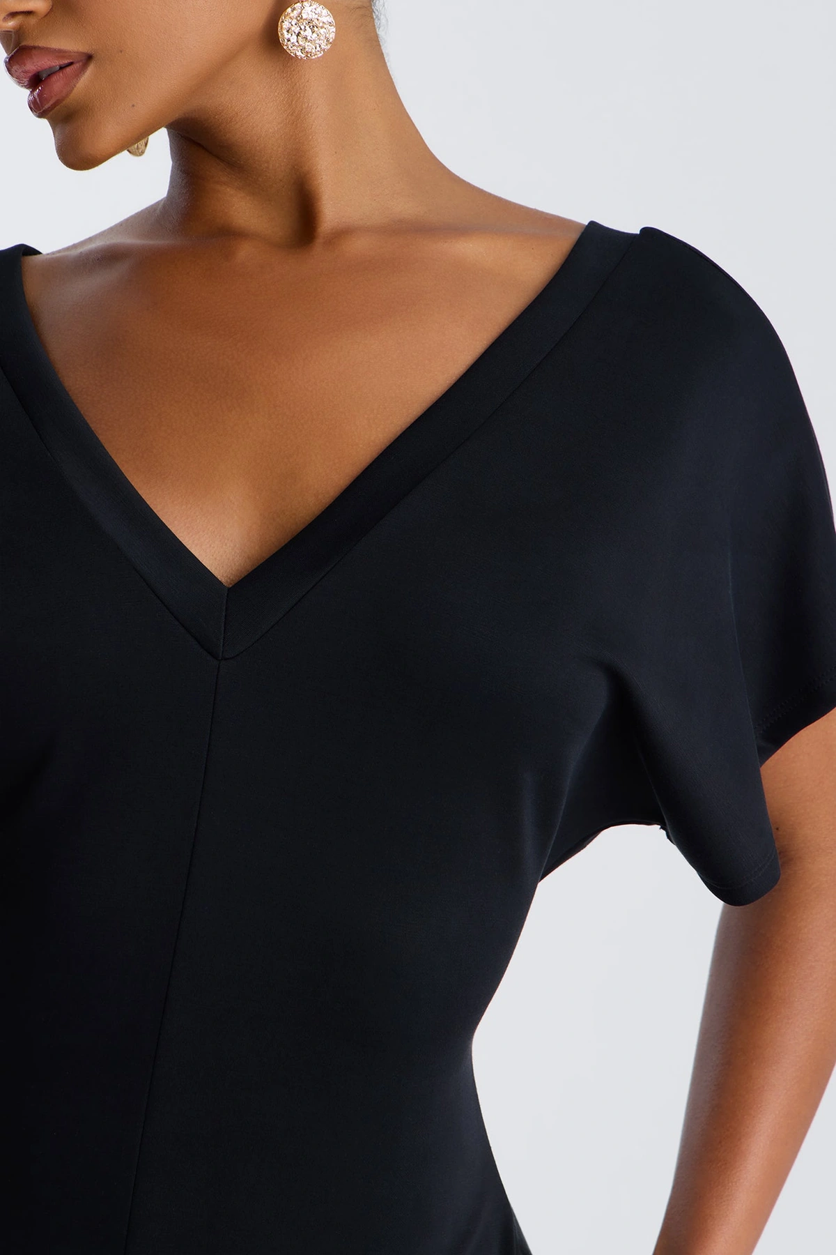 Let's Relax Barrel Wide Leg Jumpsuit - Black — Preto