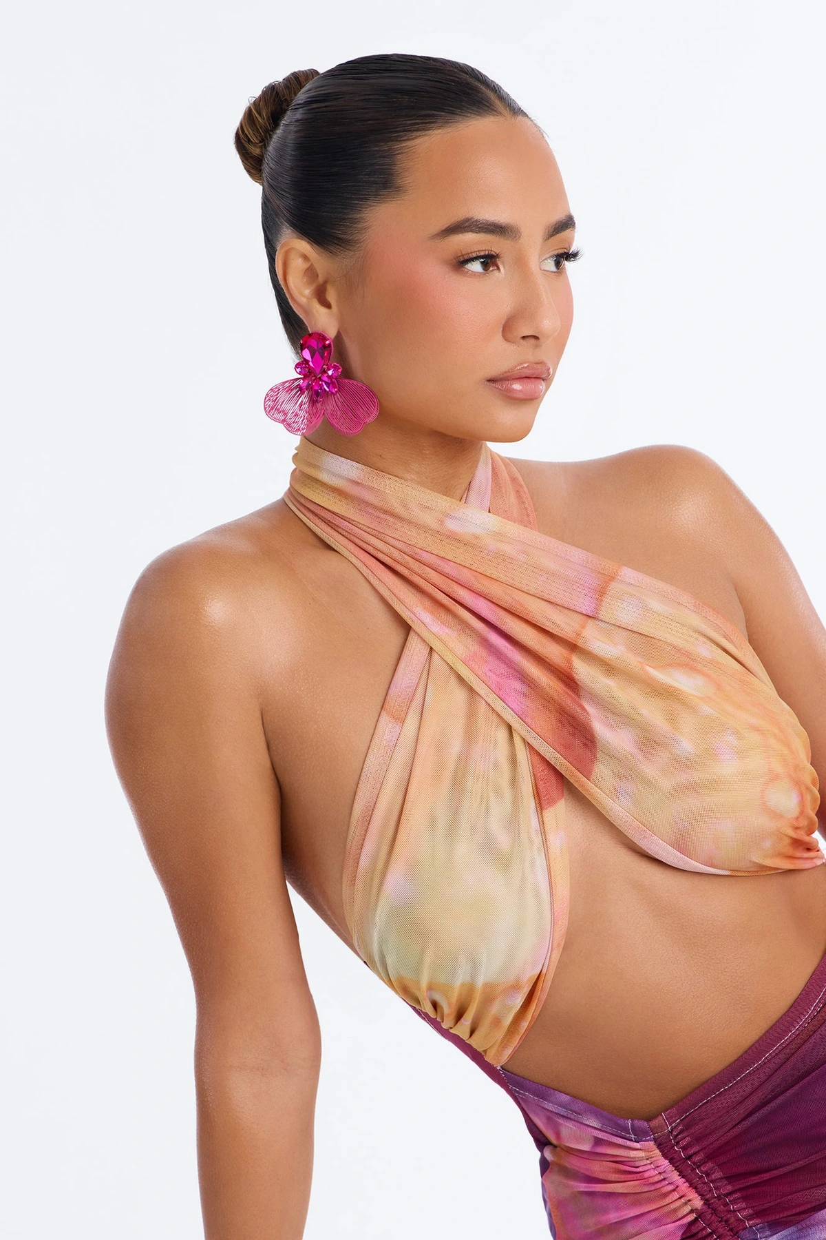 Sparked Moments Drop Earrings - Pink — Rosa