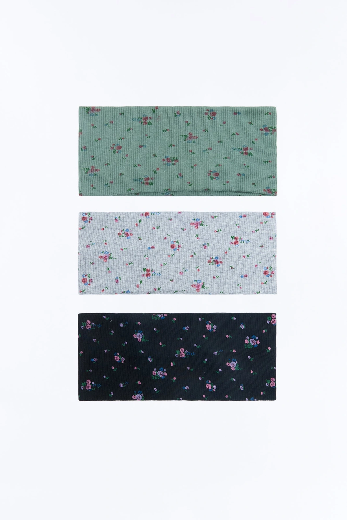 Flowers On My Mind 3 Piece Headband Set - Multi Color — Multicolor