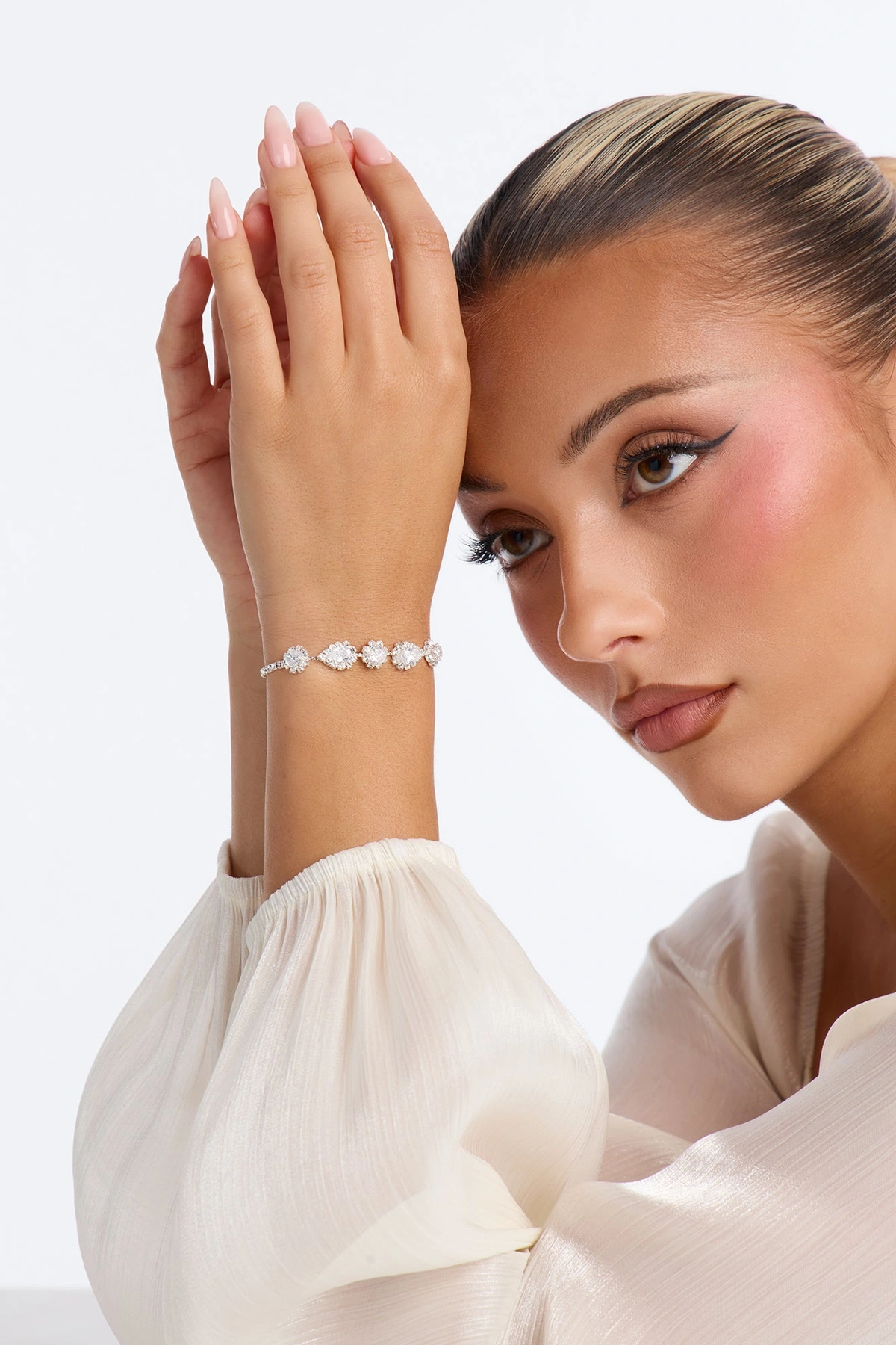 Cubic Zirconia Time To Sparkle Bracelet - Silver — Prateado