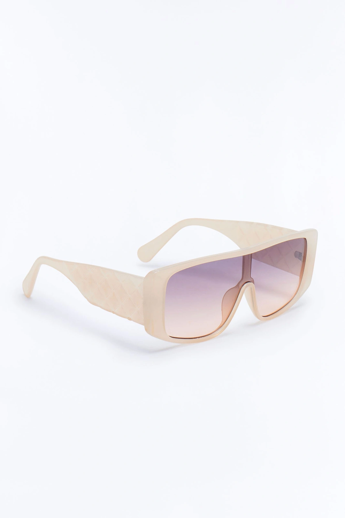 Quilted With Class Sunglasses - Ivory — Marfim