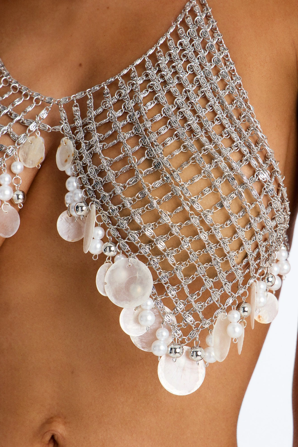 Chrome Tide Body Chain - Silver/Combo — Prateado/combinação