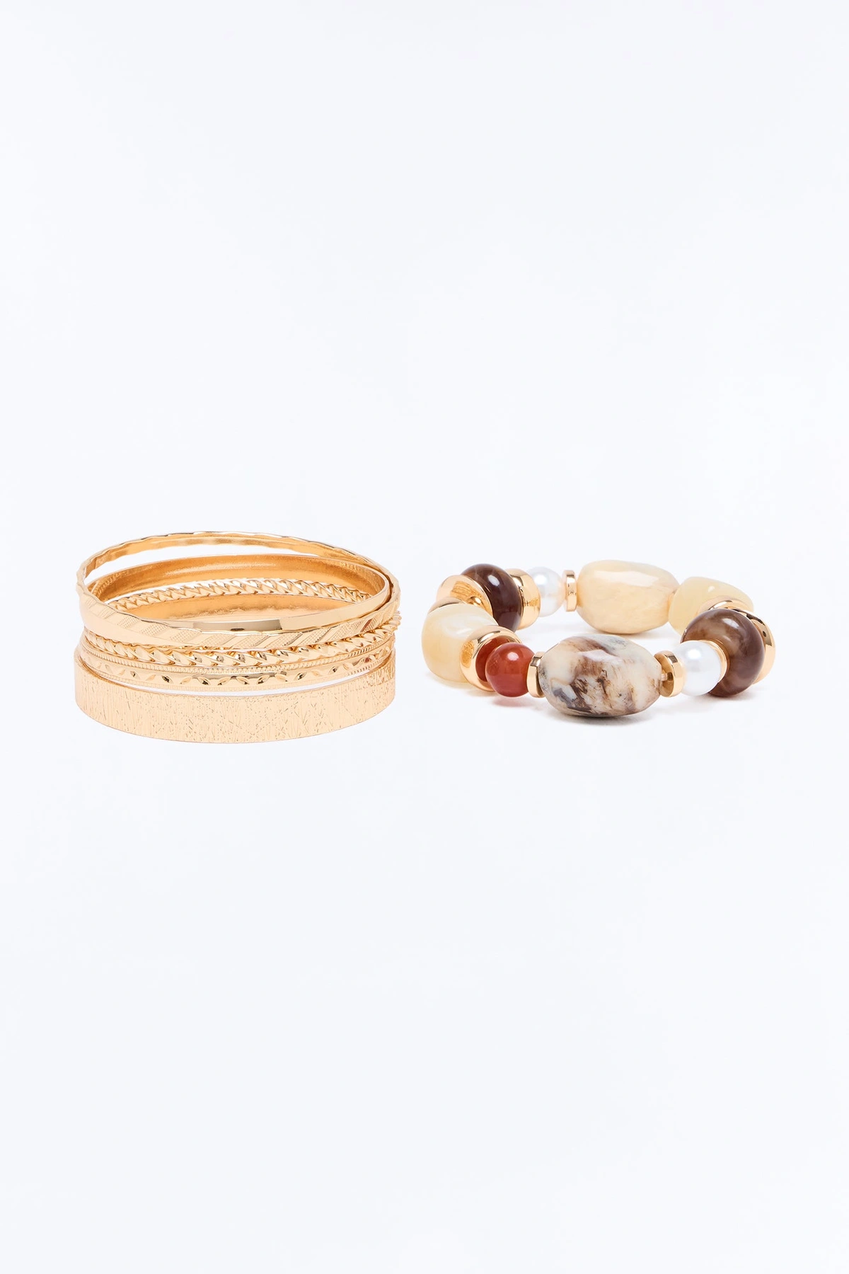 Change The Mood 6 Piece Bracelet Set - Gold/combo — Dourado/combinação
