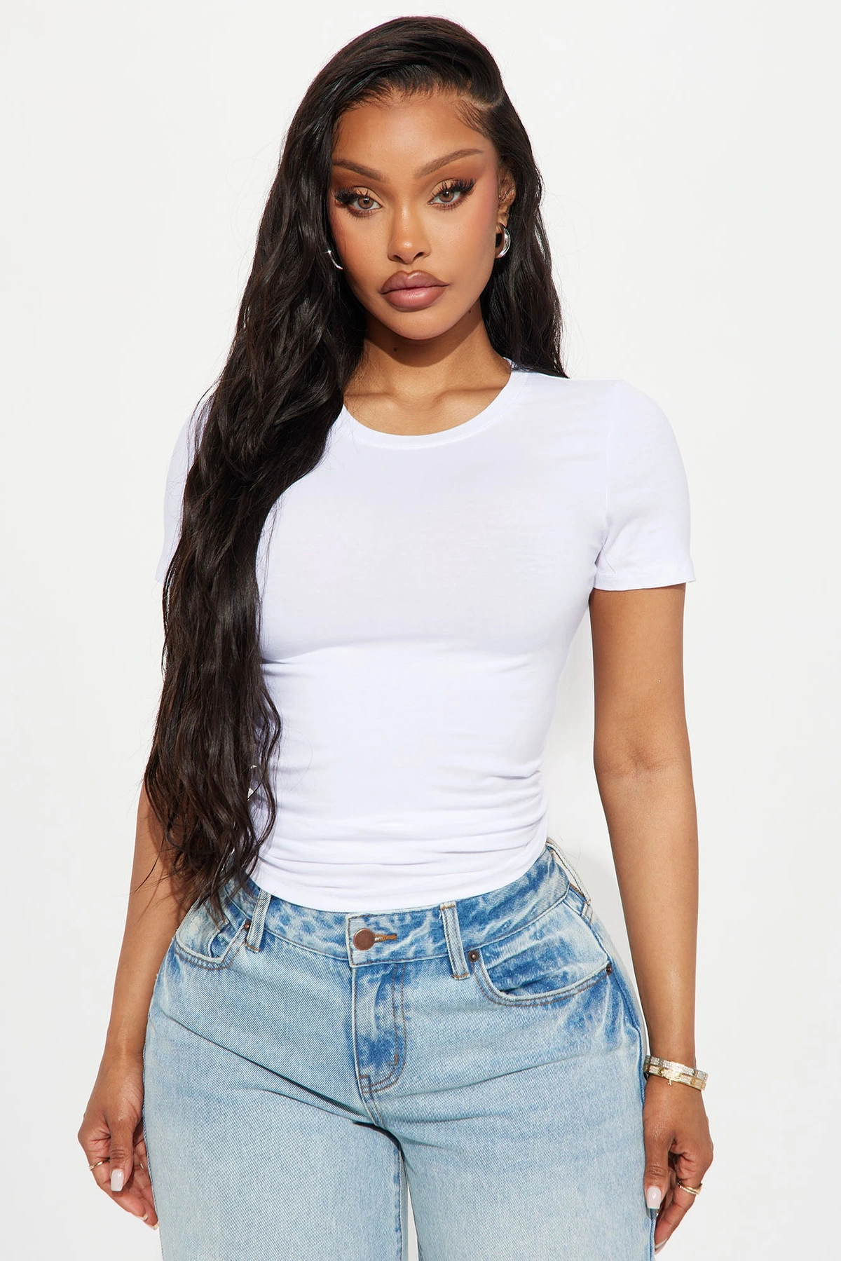 My Everyday Crew Neck Tee - White — Branco