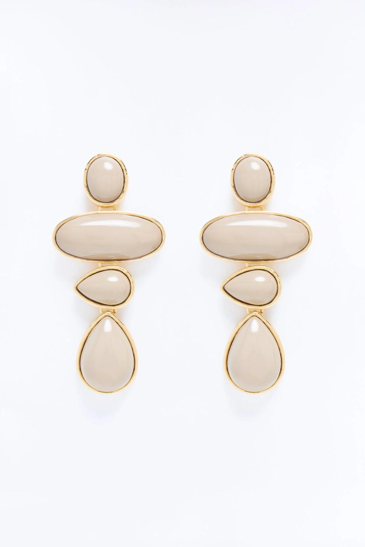 Isla Drop Earrings - Taupe/combo — Bege acinzentado/combinação