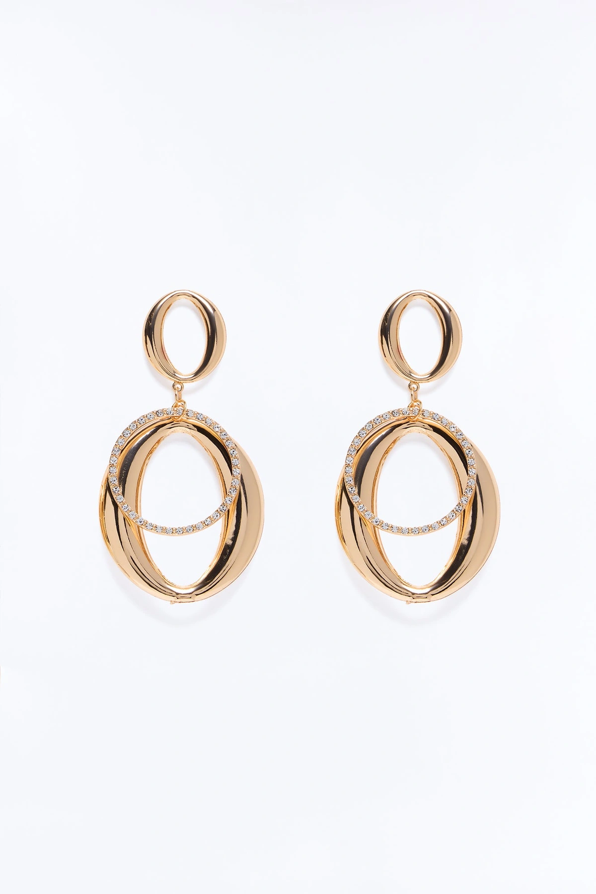 The Way You Held Me Drop Earrings - Gold — Dourado