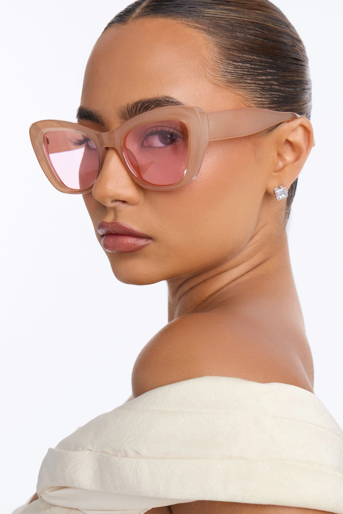 Kitty Wink Sunglasses - Nude/combo — Nude/combinação
