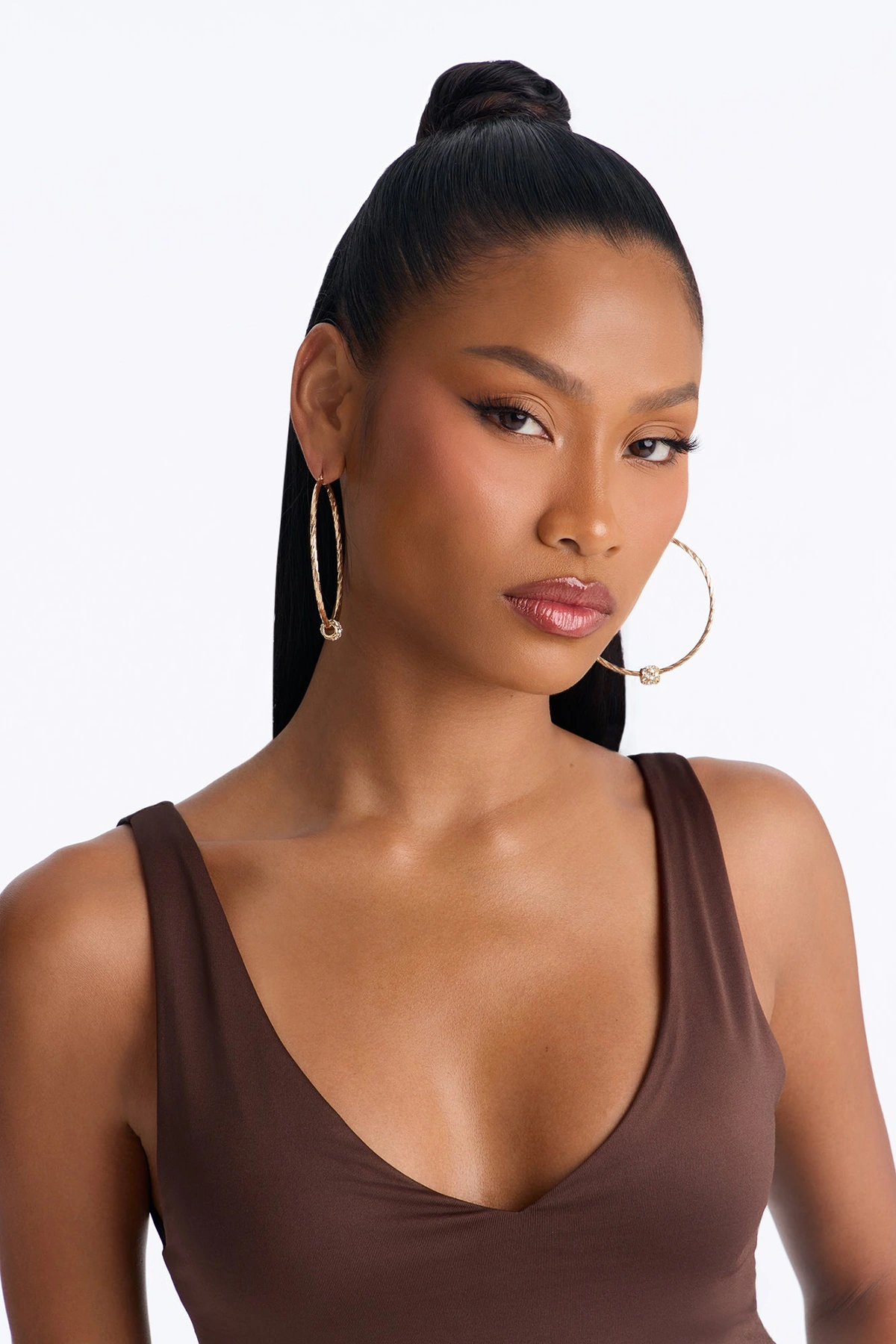 Wherever Whenever Hoop Earrings - Gold — Dourado