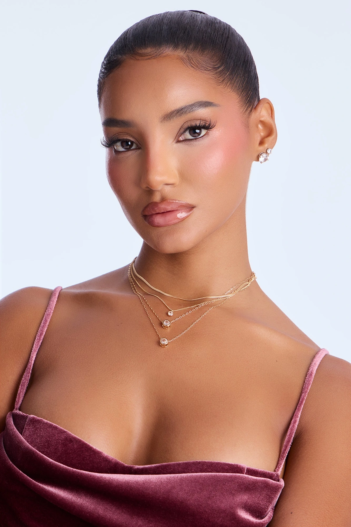 Nancy Layered Necklace - Gold — Dourado