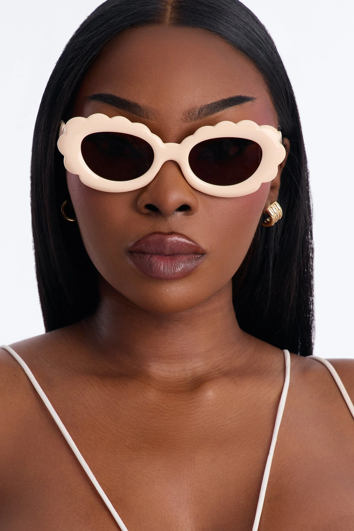 Razor Laser Sunglasses - Nude — Nude