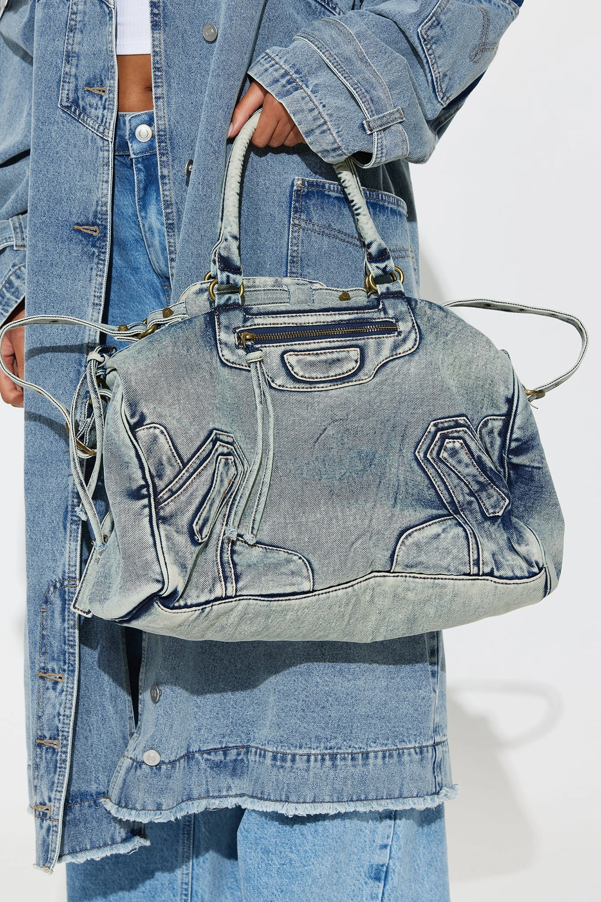 Denim On Denim Handbag - Denim — Ganga