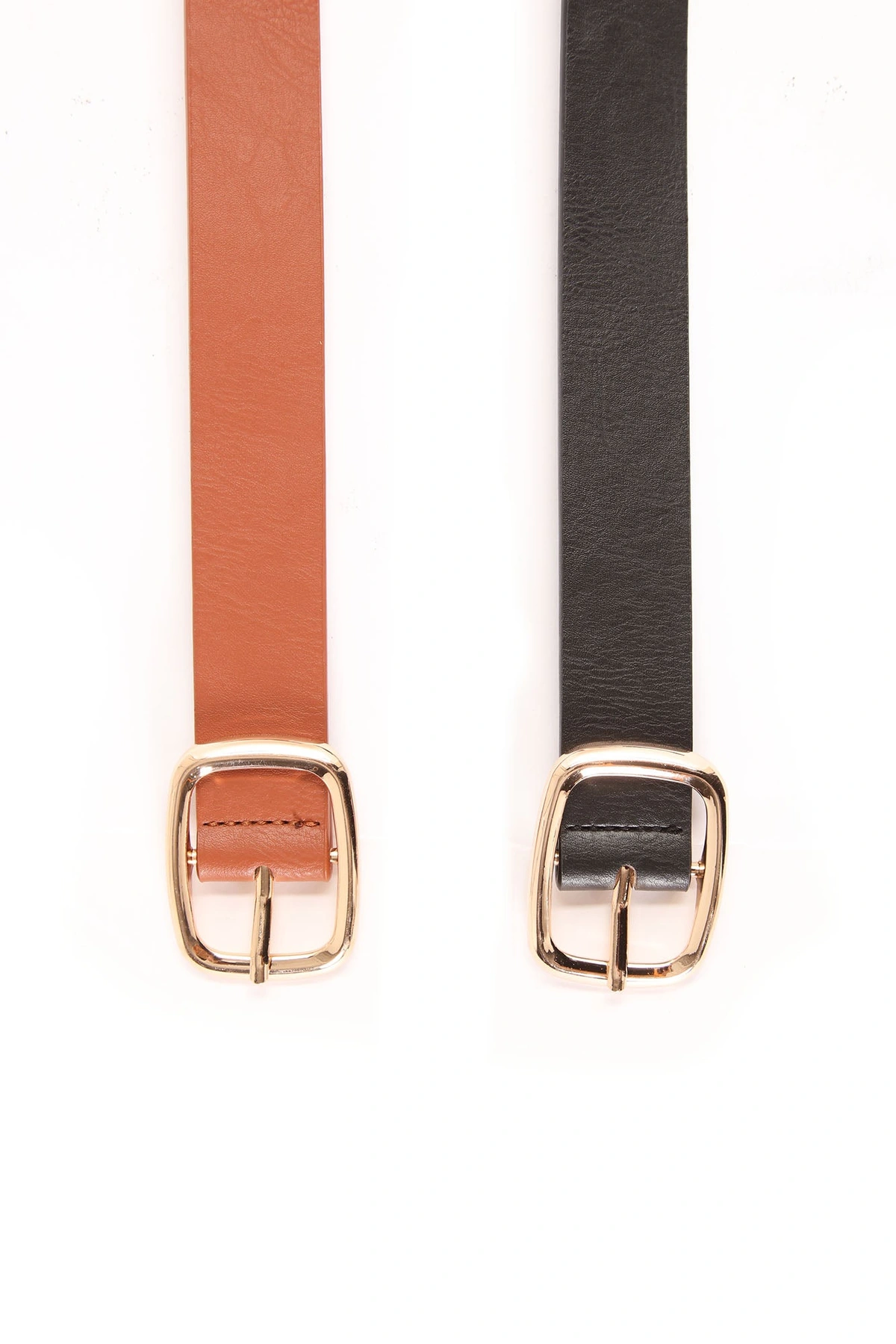 Essential Basic Belt Set - Black/Tan — Preto/Castanho-claro