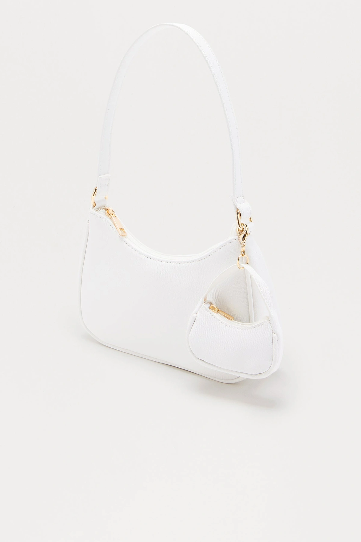 Rose Shoulder Bag - White — Branco